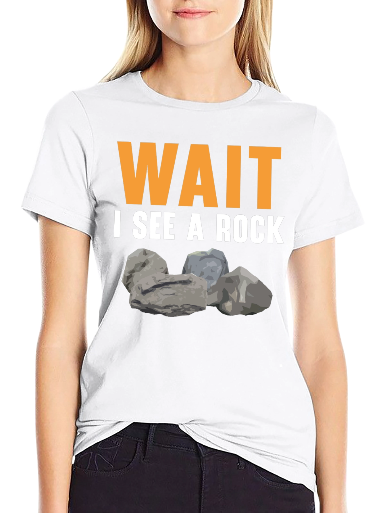 Wait I See A Rock Graphic T-Shirt