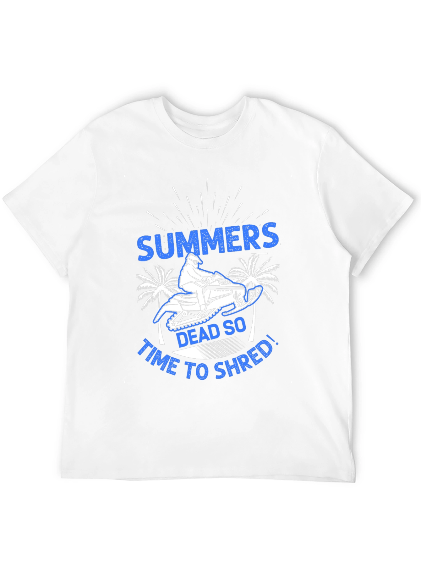 Summers Dead Snowmobile Graphic T-Shirt