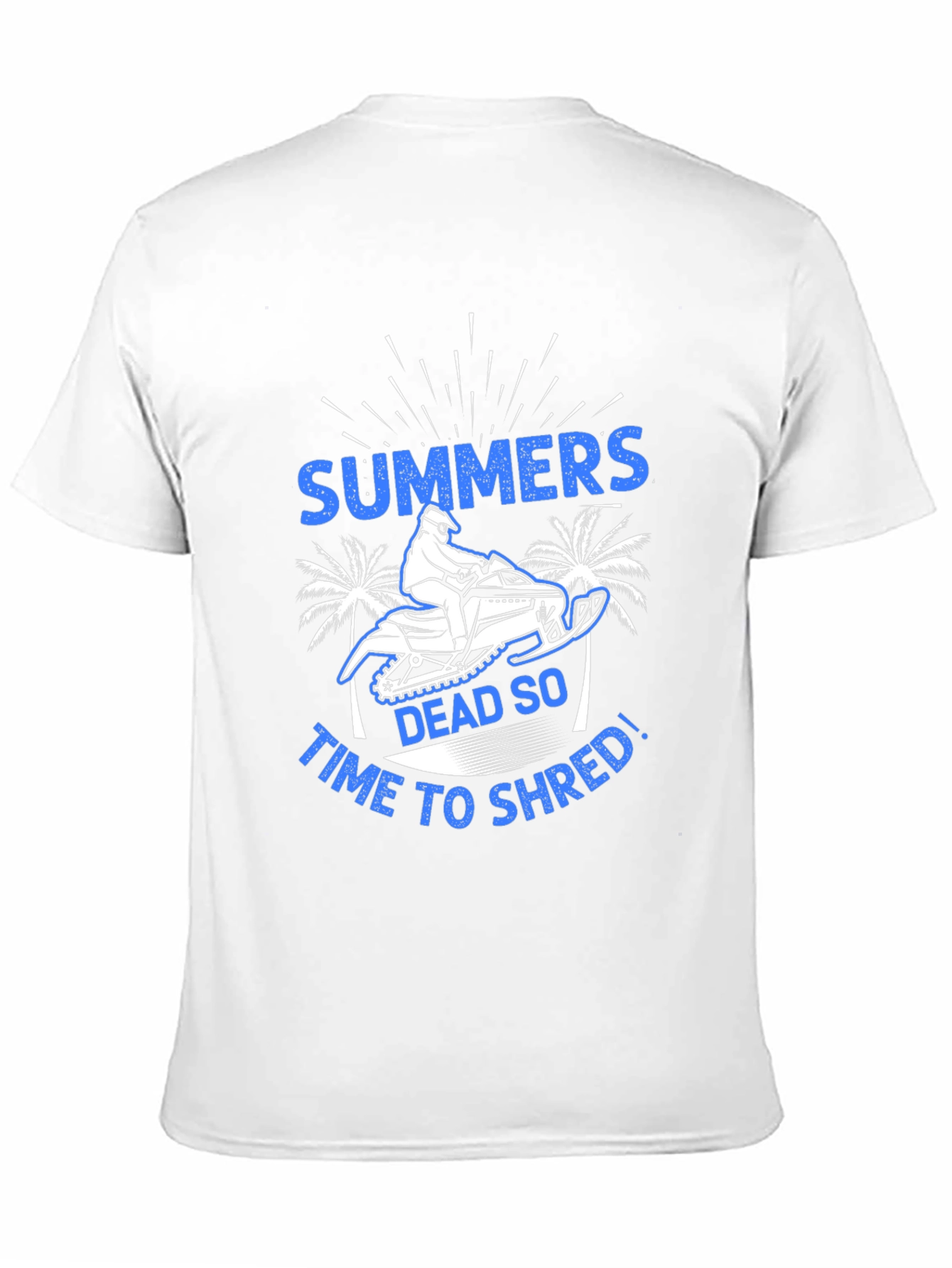 Summers Dead Snowmobile Graphic T-Shirt