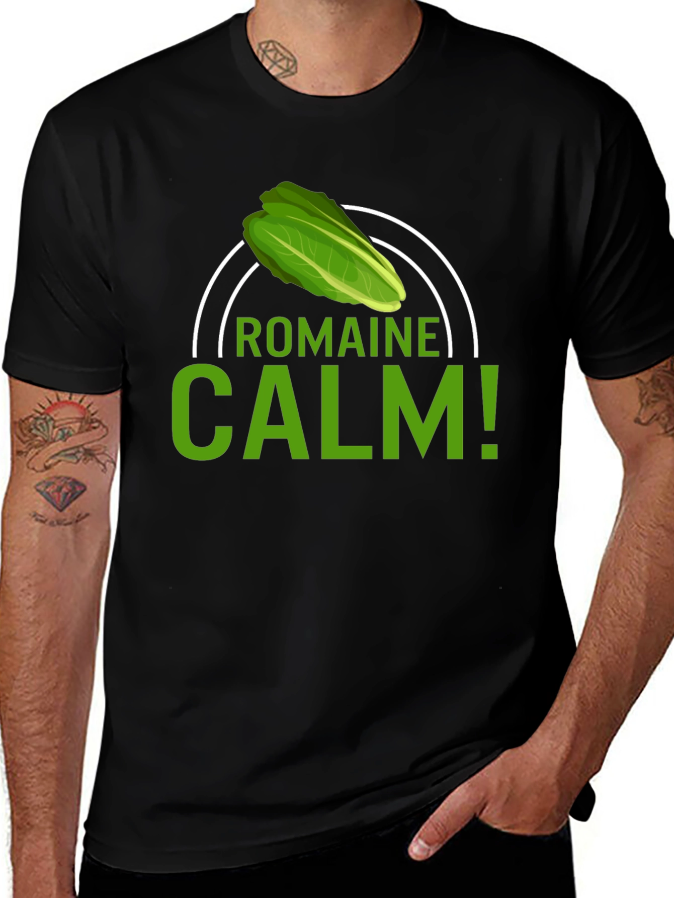 Romaine Calm T-Shirt - Funny Foodie Tee
