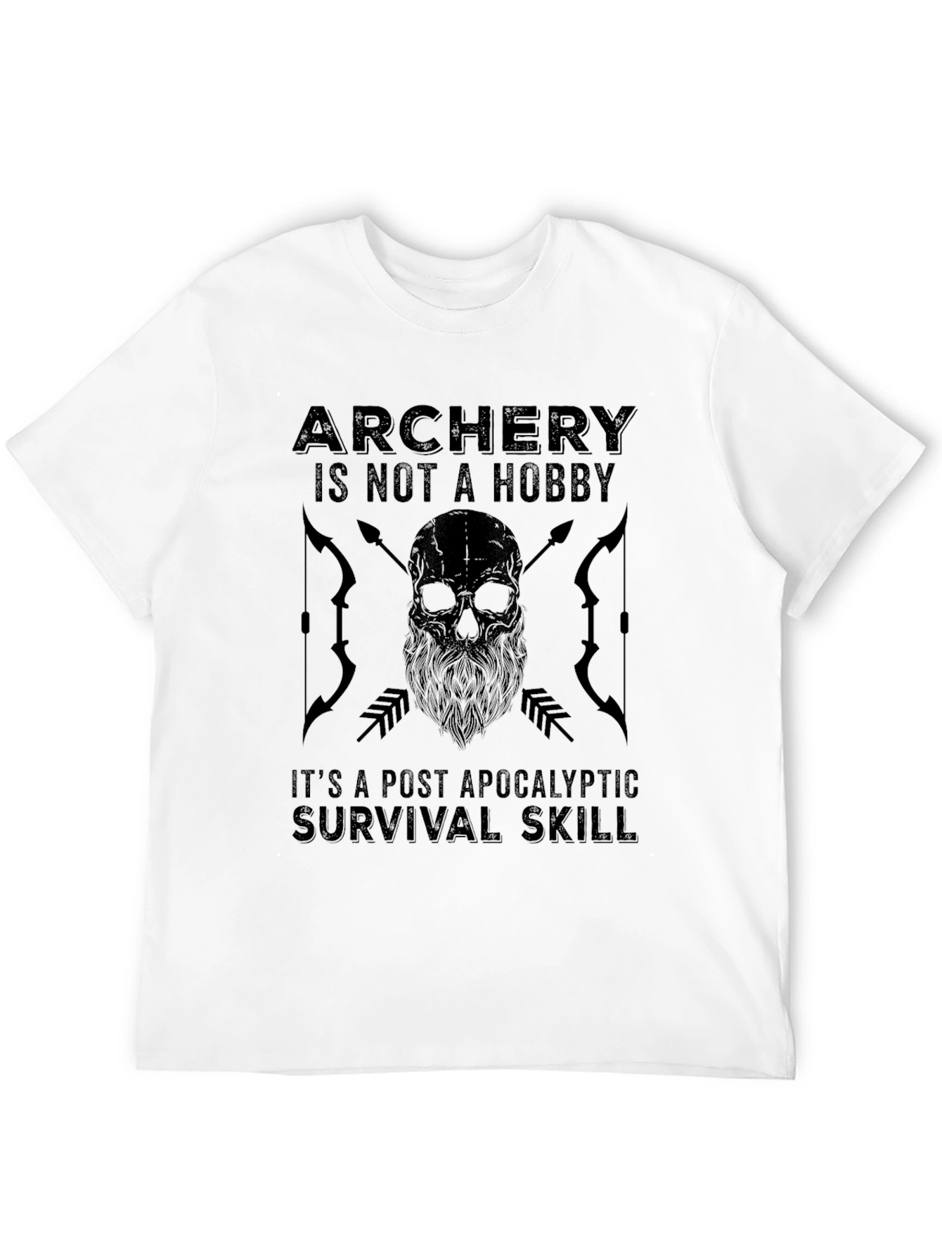 Archery Survival Skill Graphic Tee - Black
