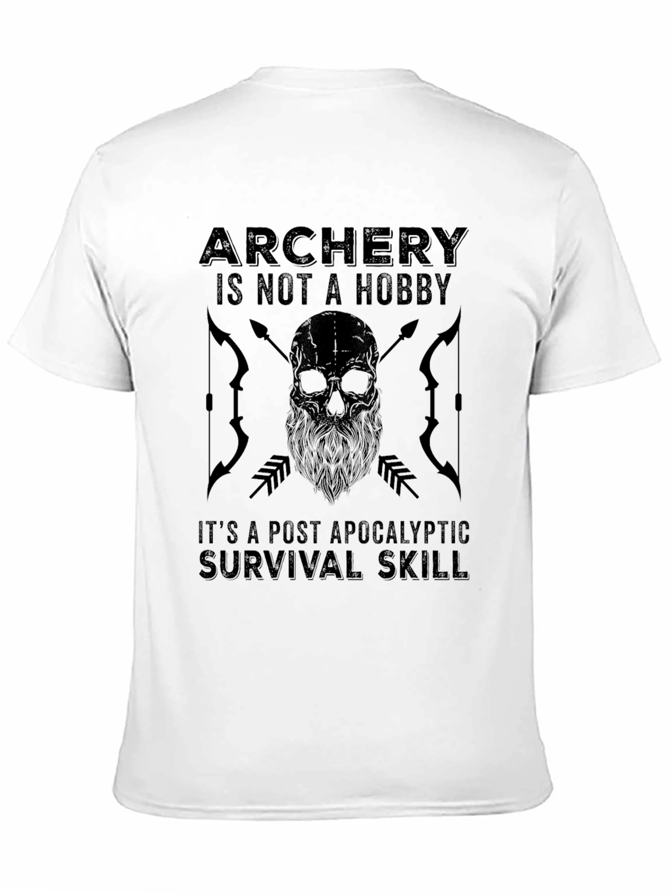 Archery Survival Skill Graphic Tee - Black