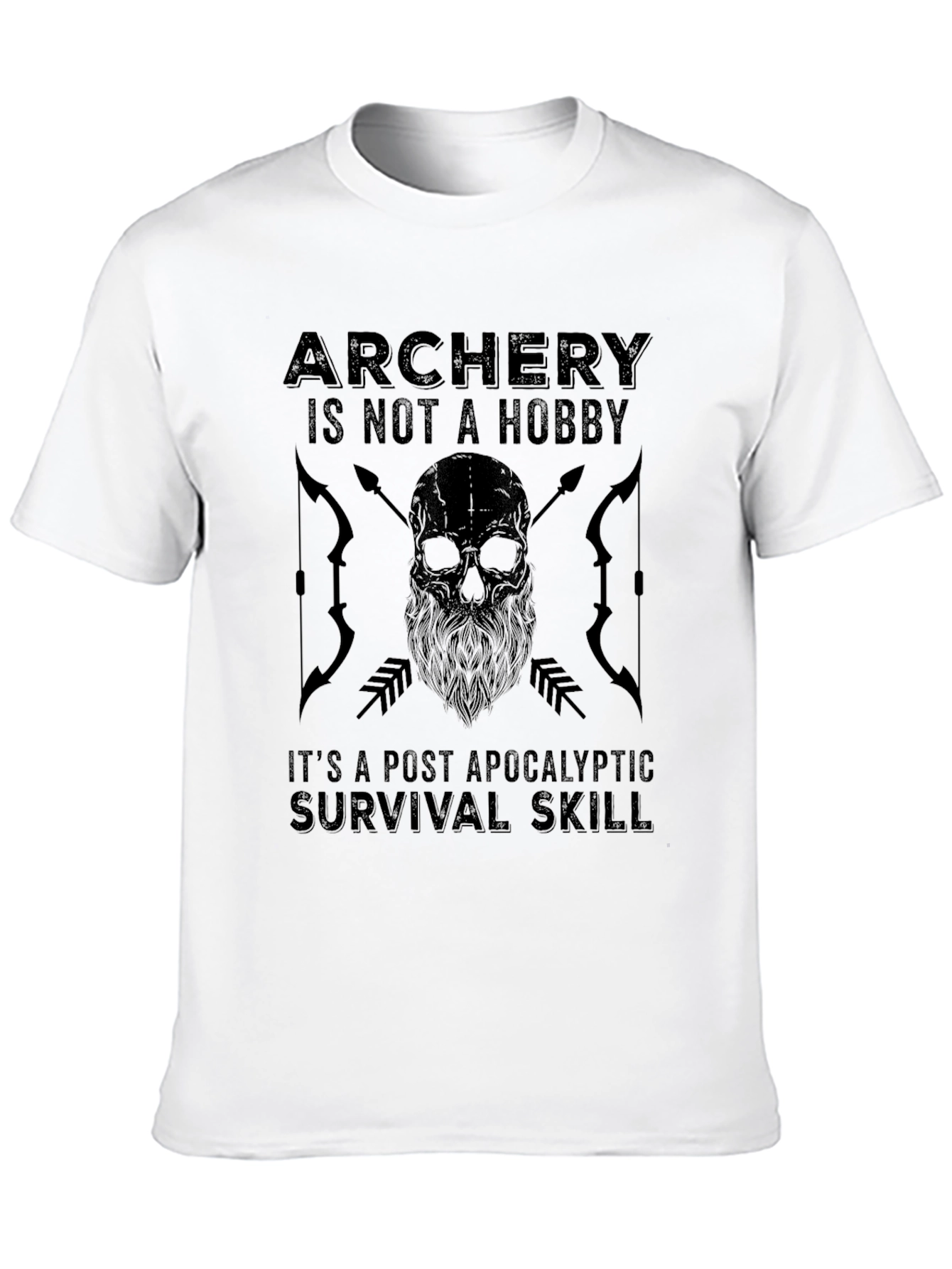 Archery Survival Skill Graphic Tee - Black