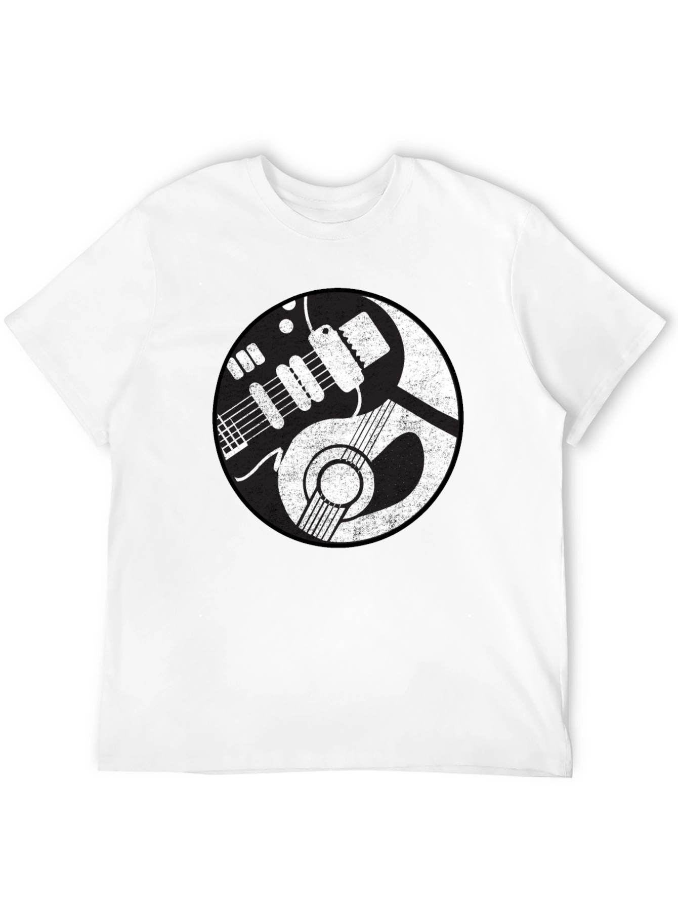 Yin Yang Guitar T-Shirt - Music Lover Tee