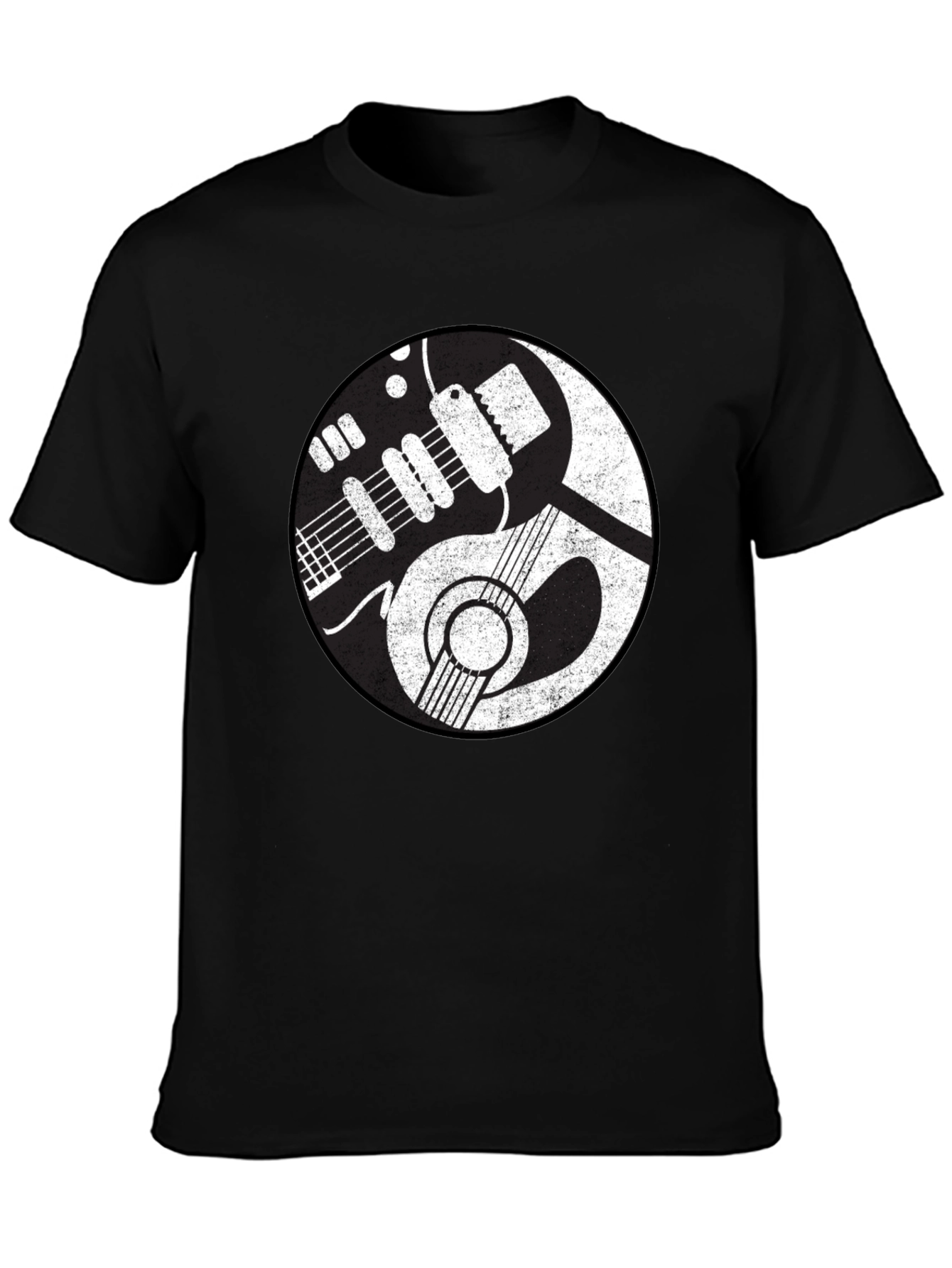 Yin Yang Guitar T-Shirt - Music Lover Tee