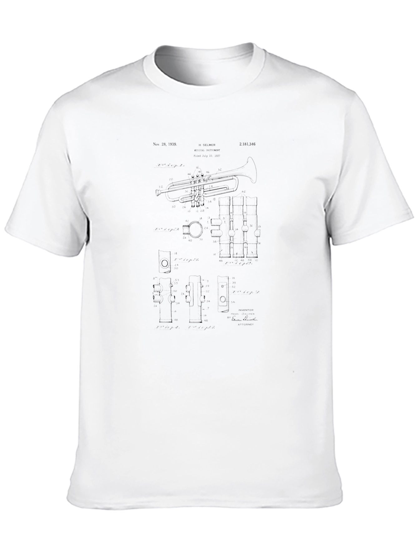 Blueprint Trumpet Black T-Shirt