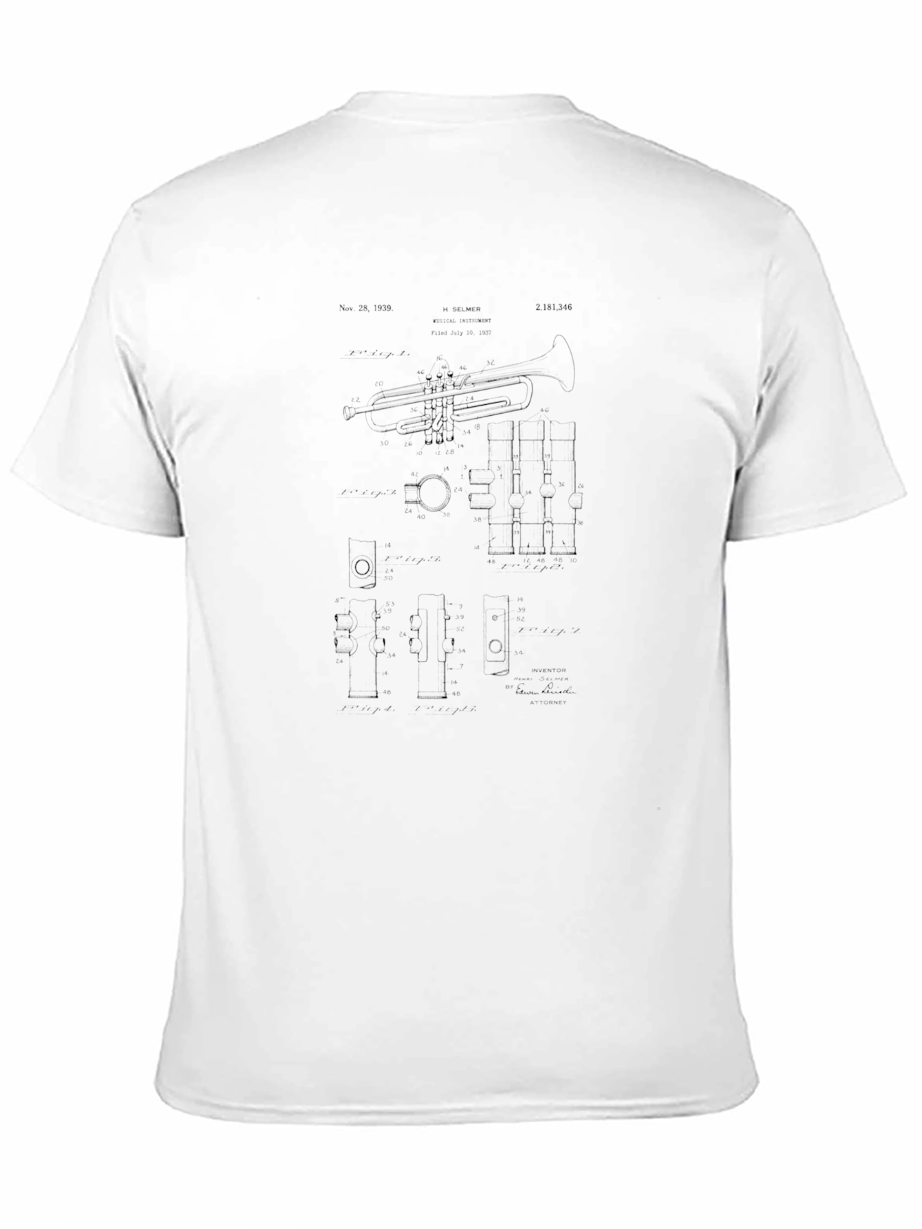 Blueprint Trumpet Black T-Shirt
