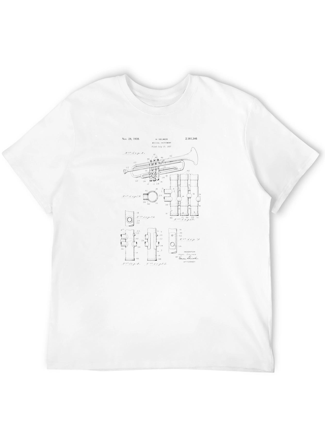 Blueprint Trumpet Black T-Shirt