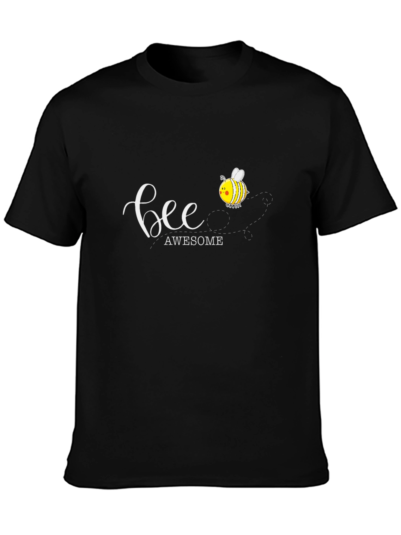 Bee Awesome Graphic T-Shirt - Black Cotton Tee