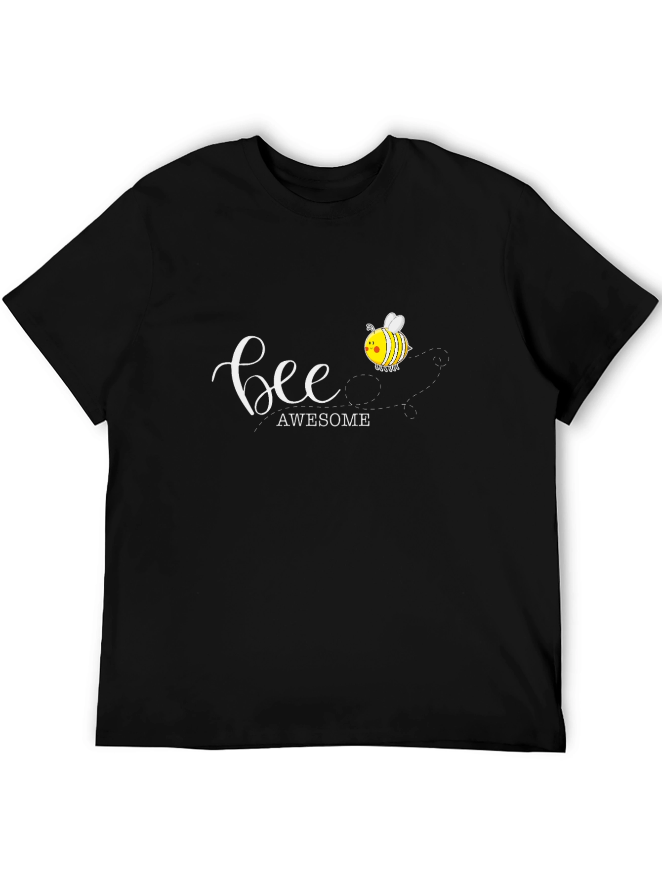 Bee Awesome Graphic T-Shirt - Black Cotton Tee