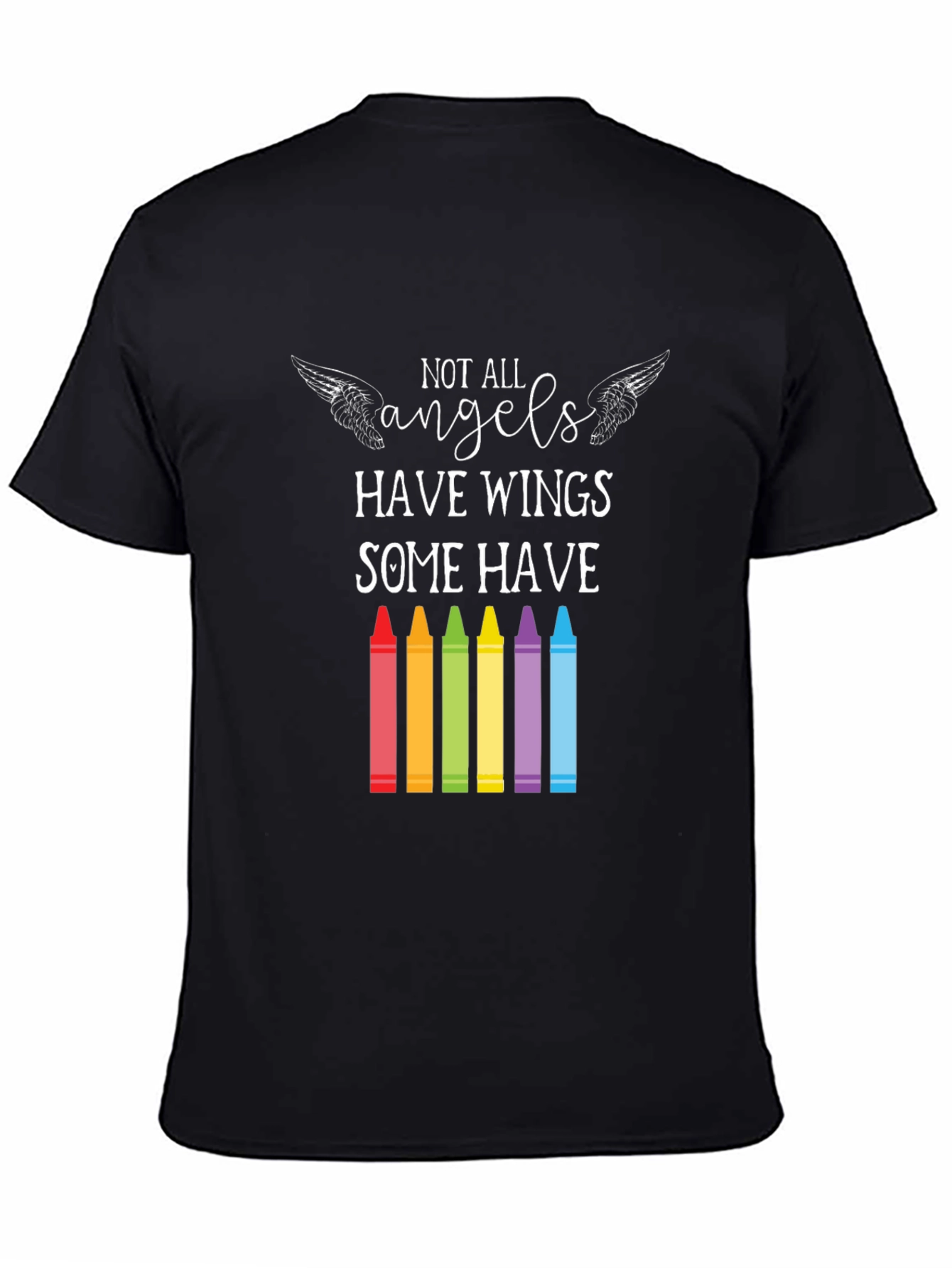 Angel Teacher T-Shirt: Some Have Crayons