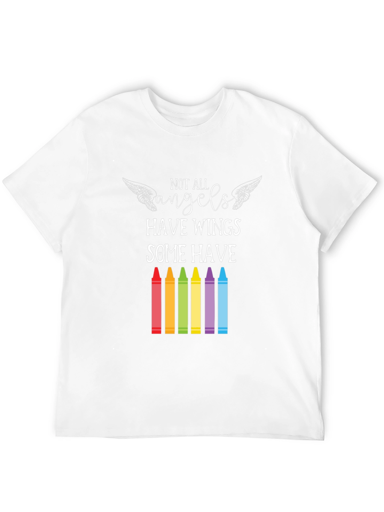 Angel Teacher T-Shirt: Some Have Crayons