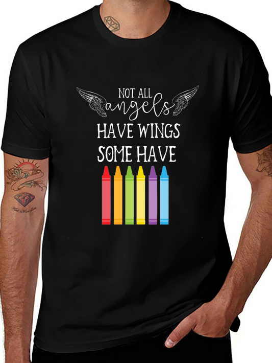 Angel Teacher T-Shirt: Some Have Crayons