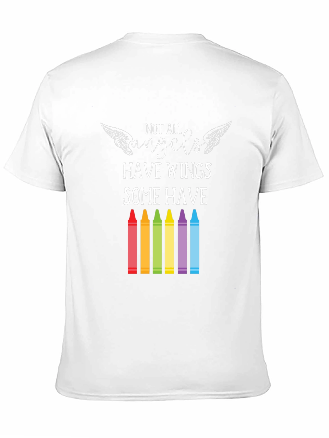 Angel Teacher T-Shirt: Some Have Crayons
