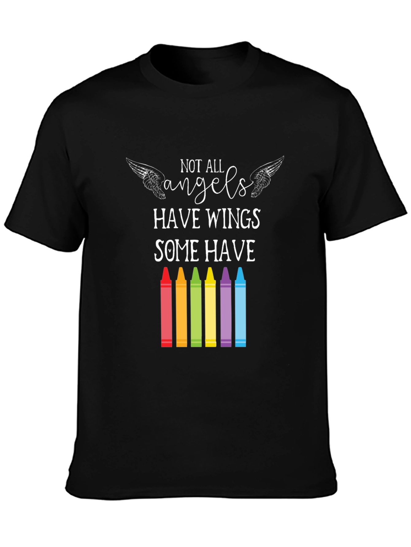 Angel Teacher T-Shirt: Some Have Crayons