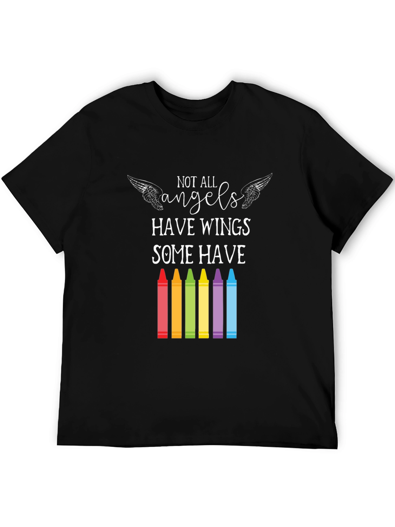 Angel Teacher T-Shirt: Some Have Crayons