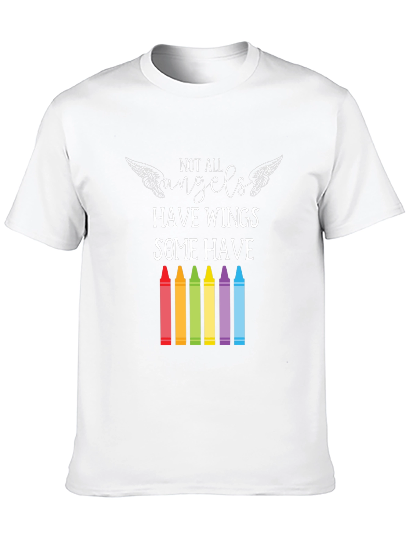 Angel Teacher T-Shirt: Some Have Crayons