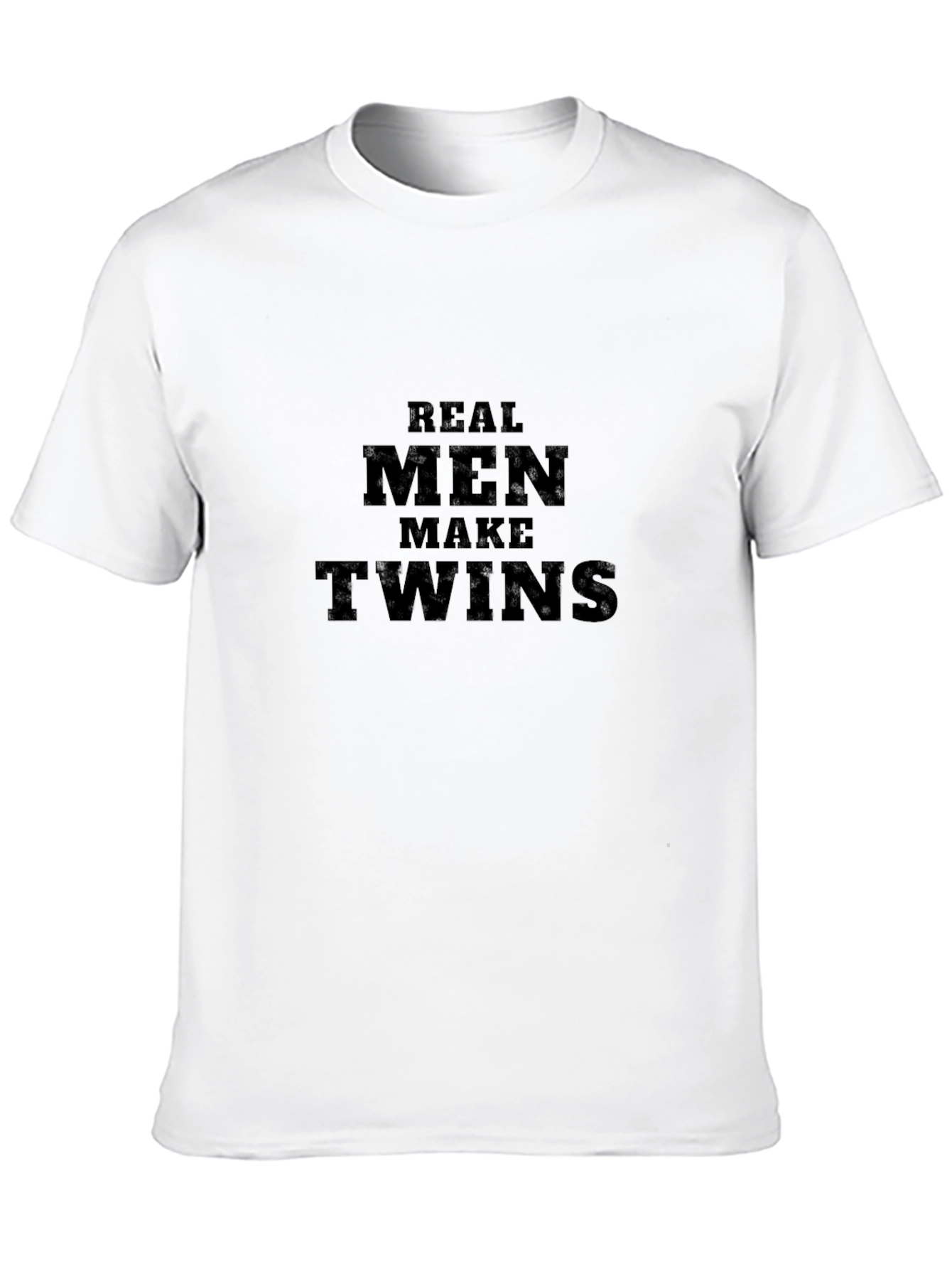 Real Men Make Twins Black T-Shirt