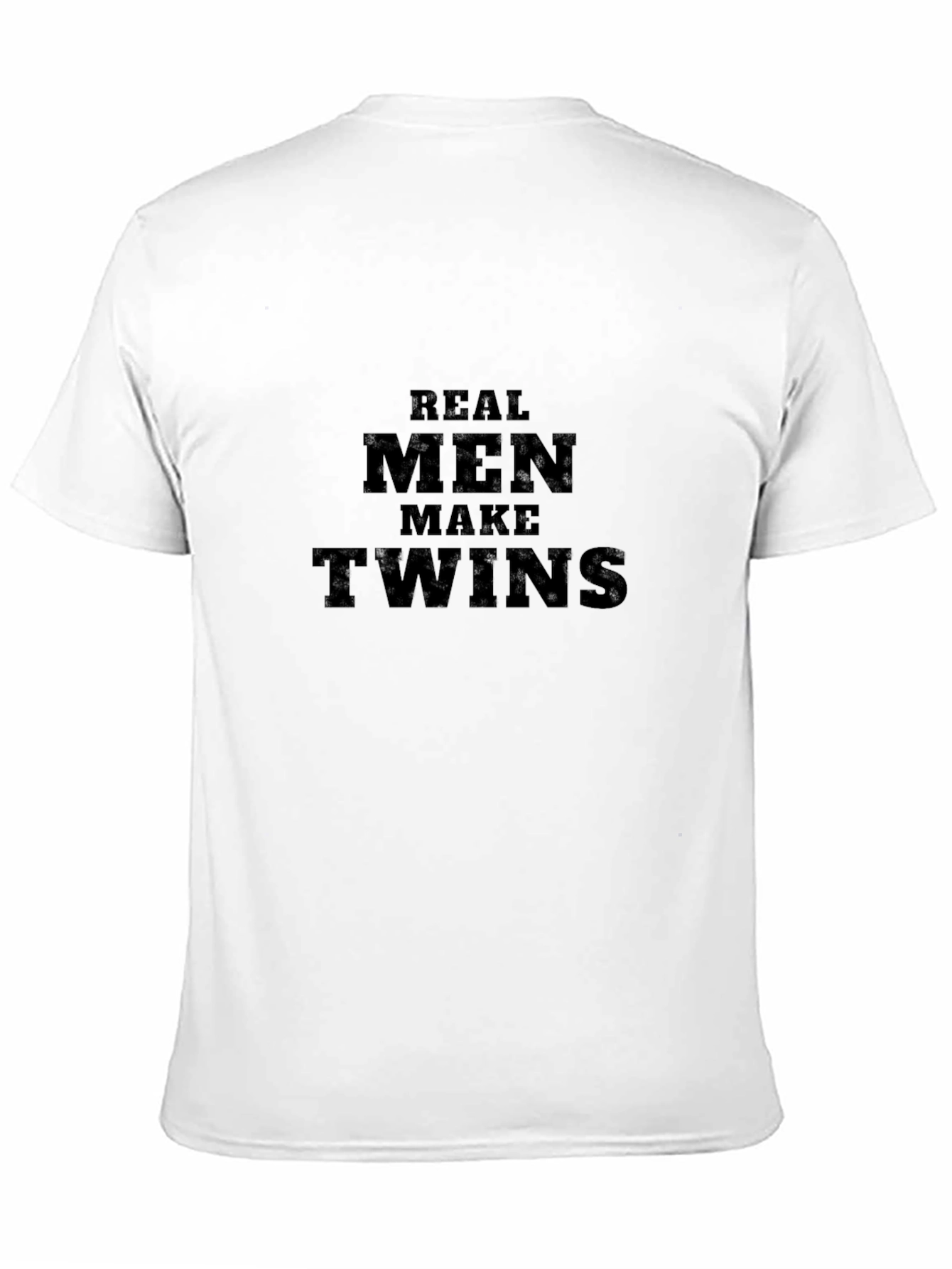 Real Men Make Twins Black T-Shirt
