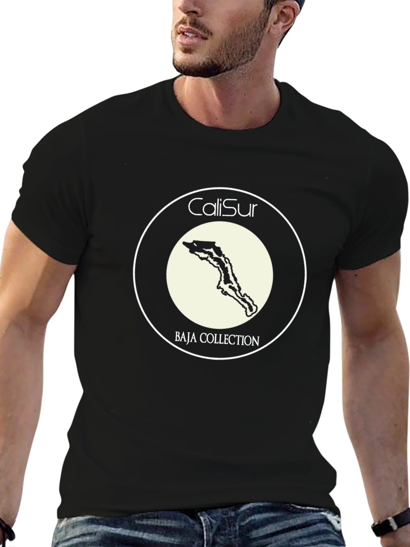 CaliSur Baja Collection Black T-Shirt