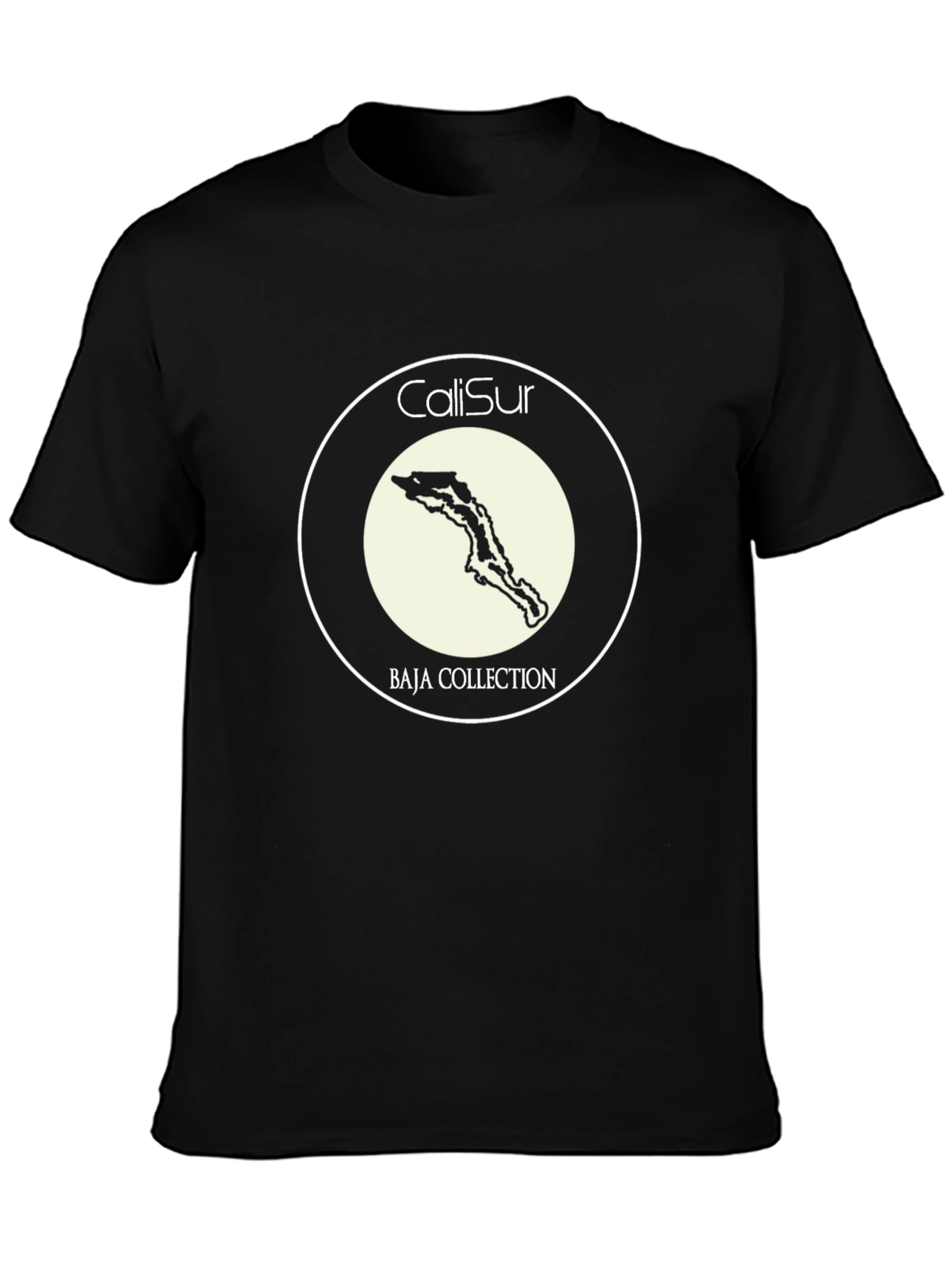 CaliSur Baja Collection Black T-Shirt