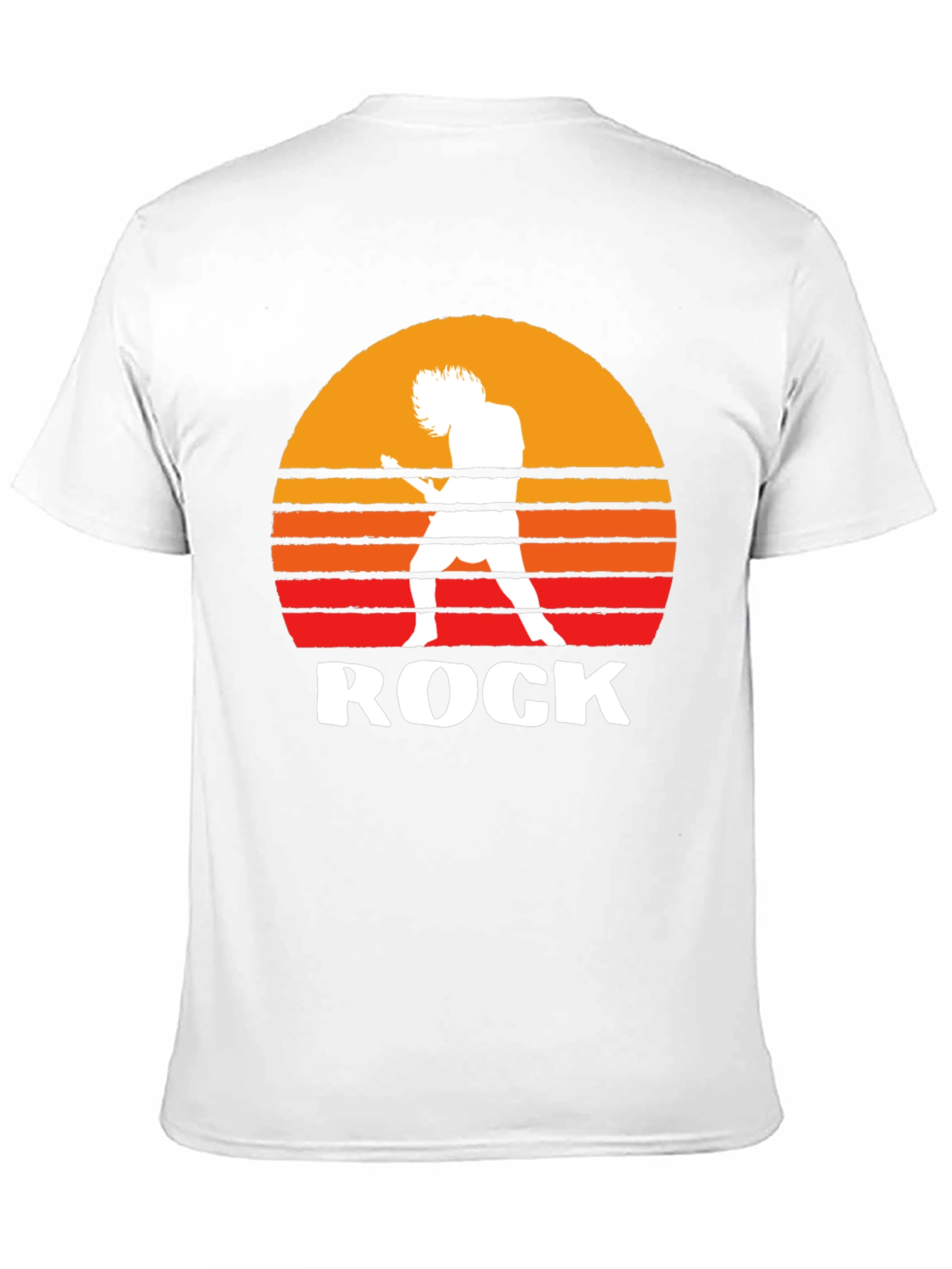 Rock Music T-Shirt Guitarist Sunset Graphic Tee