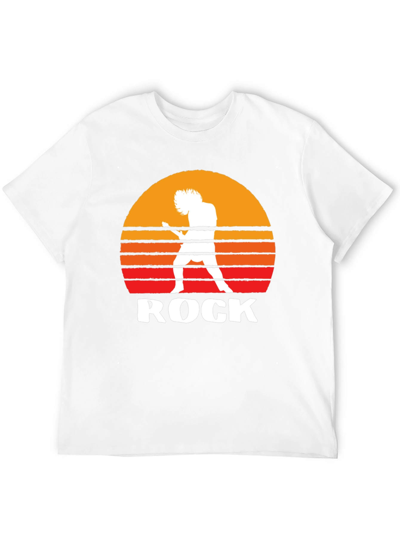 Rock Music T-Shirt Guitarist Sunset Graphic Tee