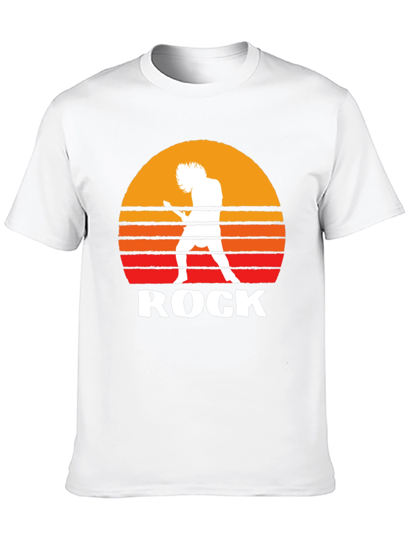 Rock Music T-Shirt Guitarist Sunset Graphic Tee