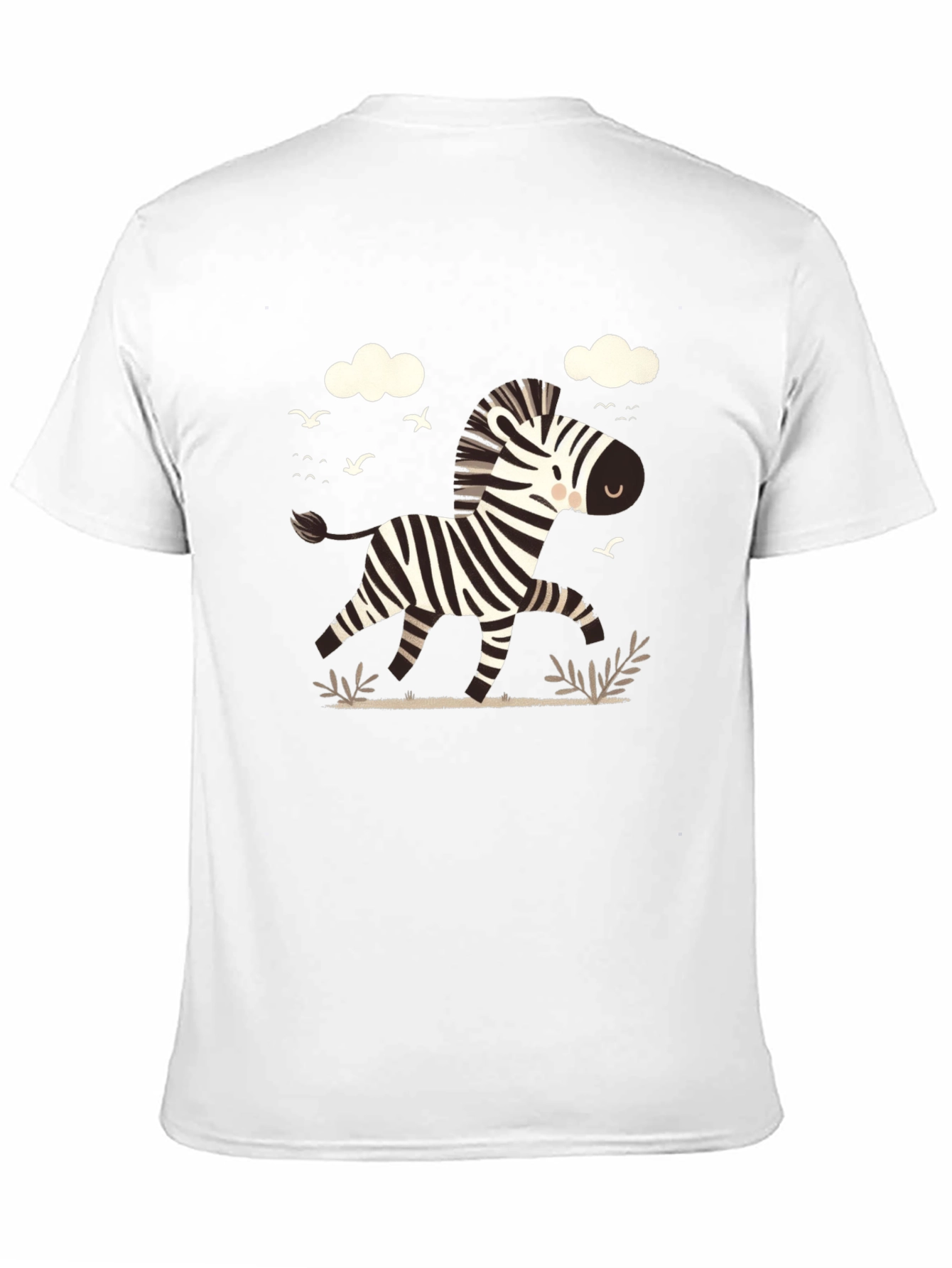 Zebra Graphic Tee - Black Cotton Blend