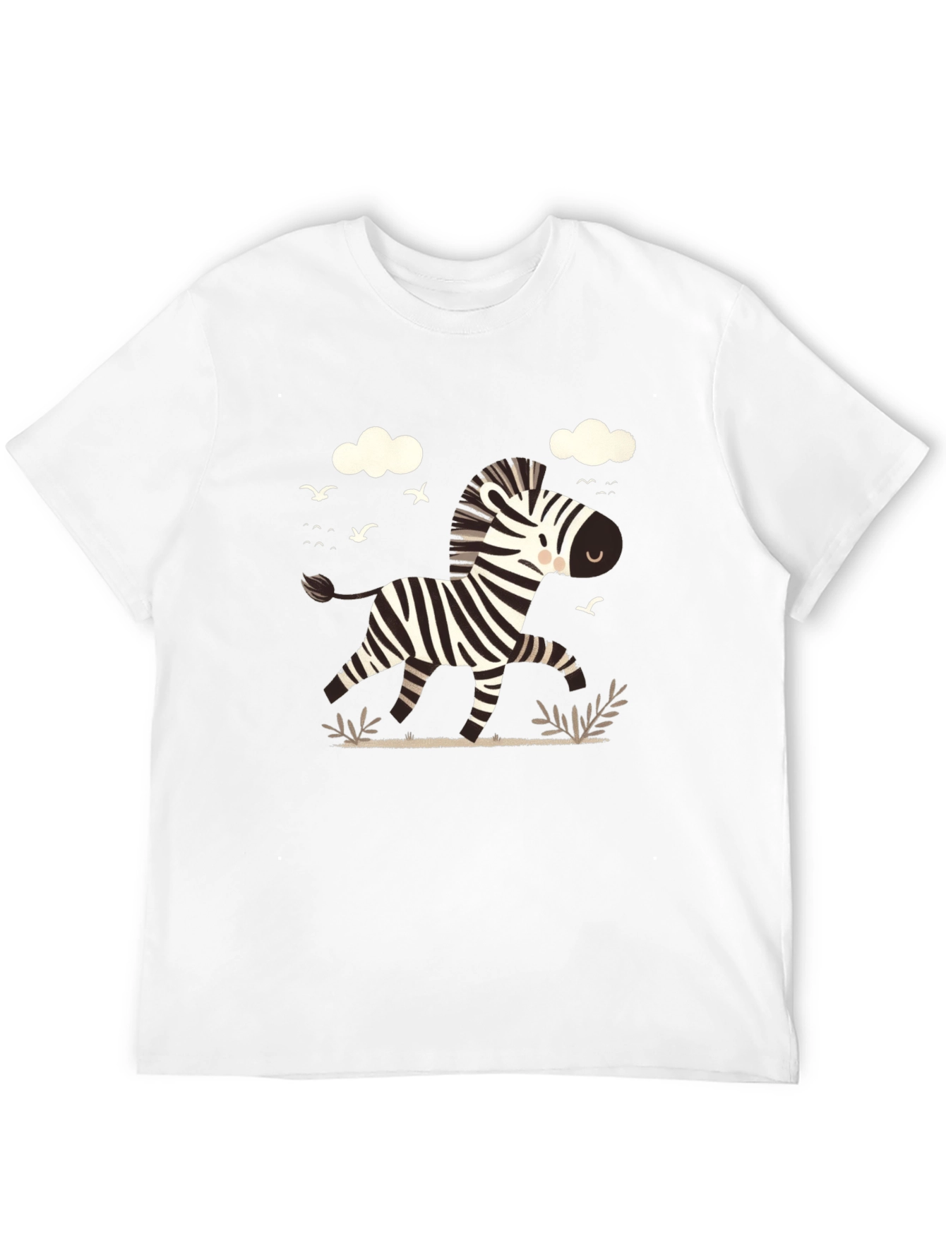 Zebra Graphic Tee - Black Cotton Blend
