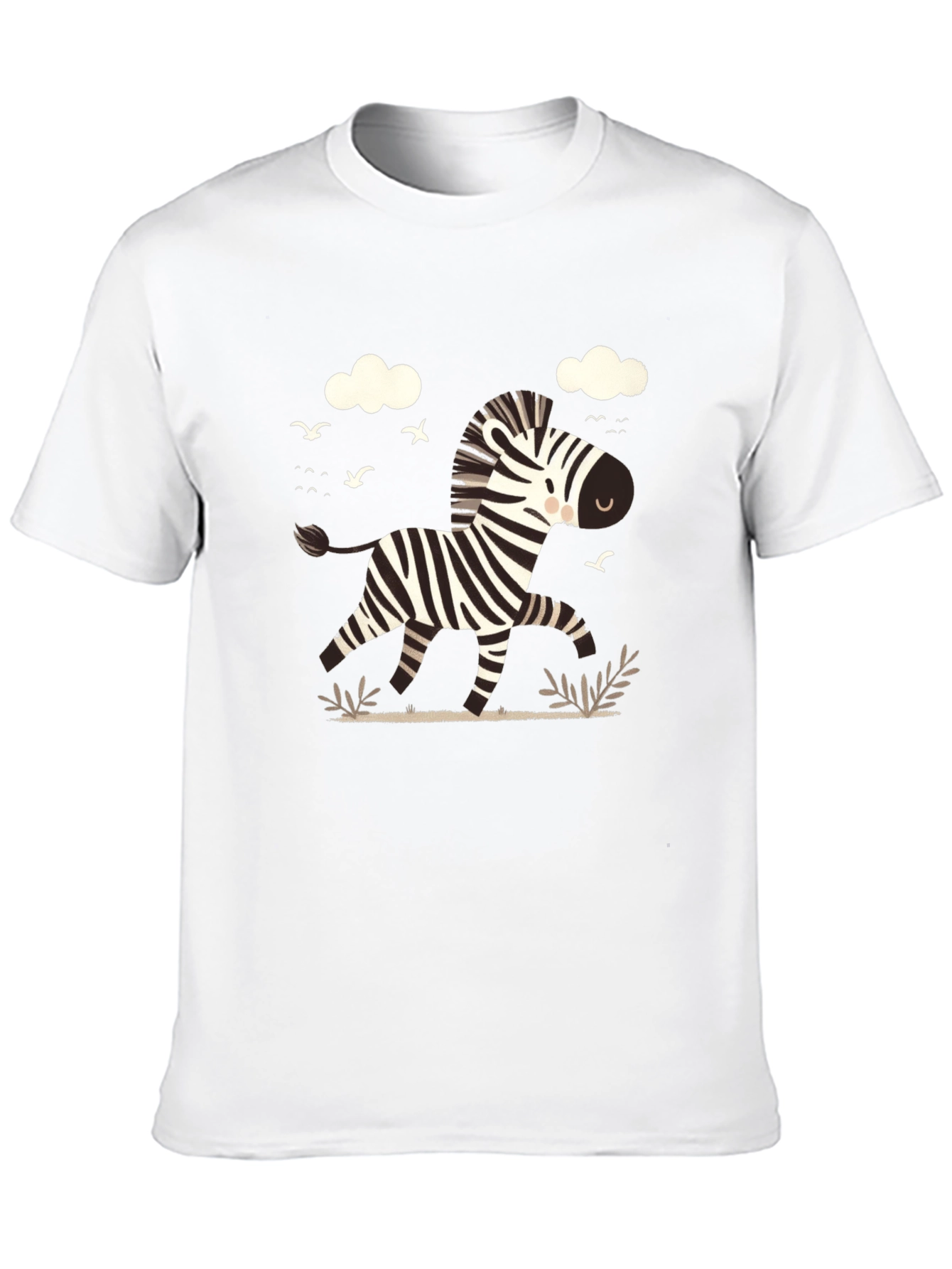 Zebra Graphic Tee - Black Cotton Blend