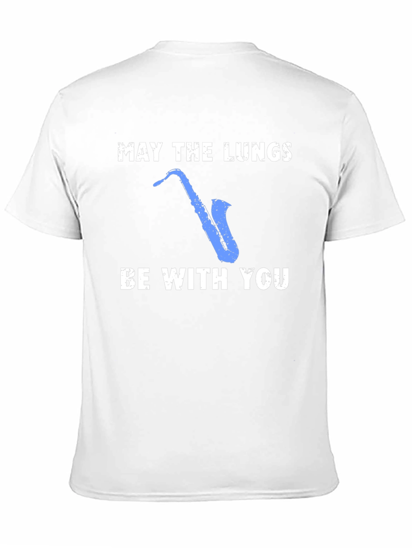 May The Lungs Be With You Saxophone Graphic T-Shirt
