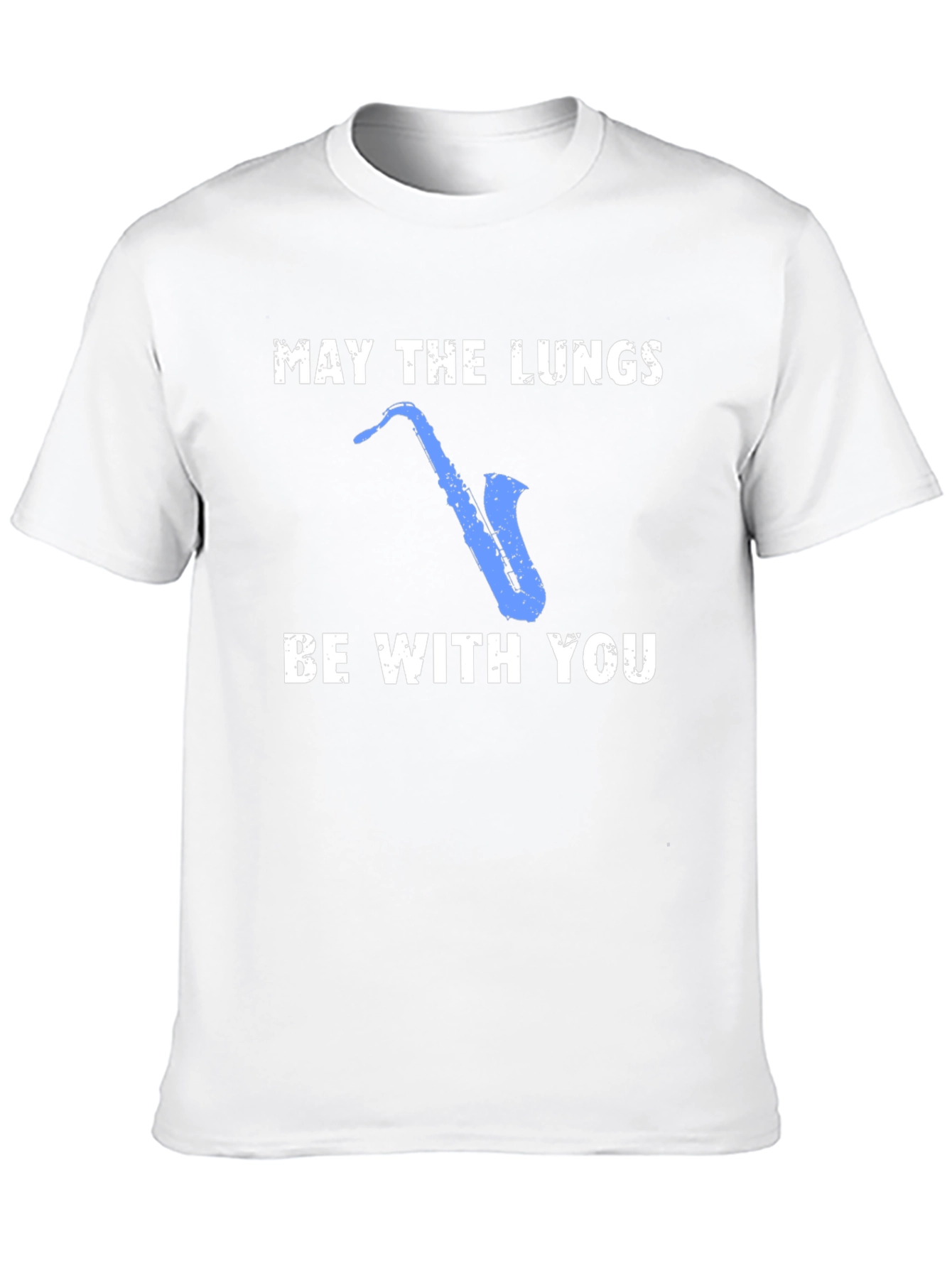 May The Lungs Be With You Saxophone Graphic T-Shirt