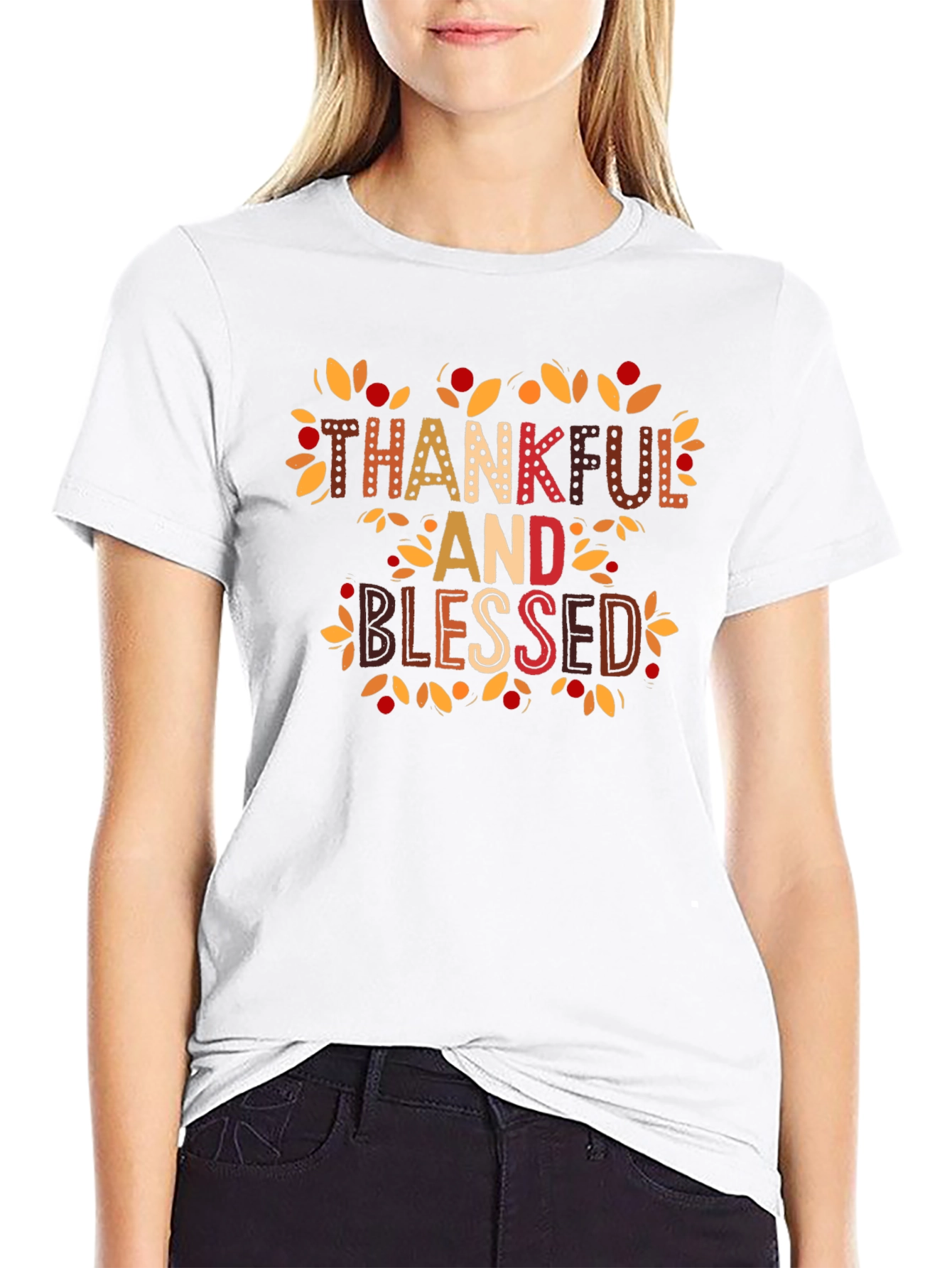 Thankful and Blessed Graphic Tee