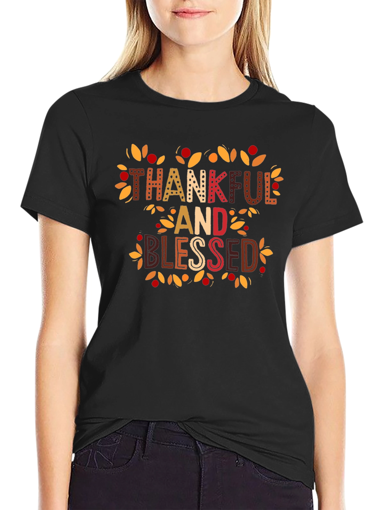 Thankful and Blessed Graphic Tee