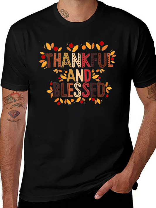 Thankful and Blessed Graphic Tee