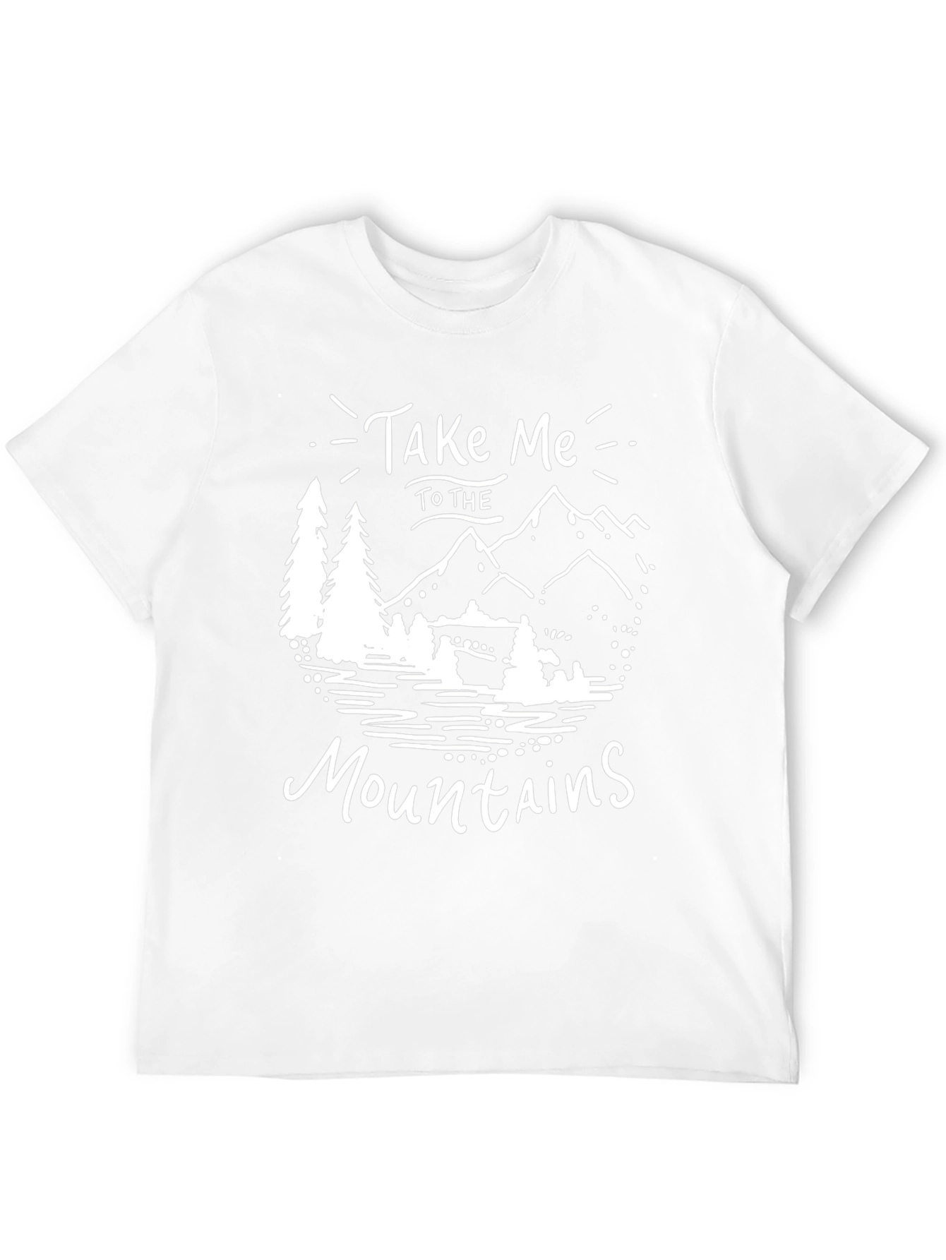 Take Me To The Mountains Black Graphic T-Shirt