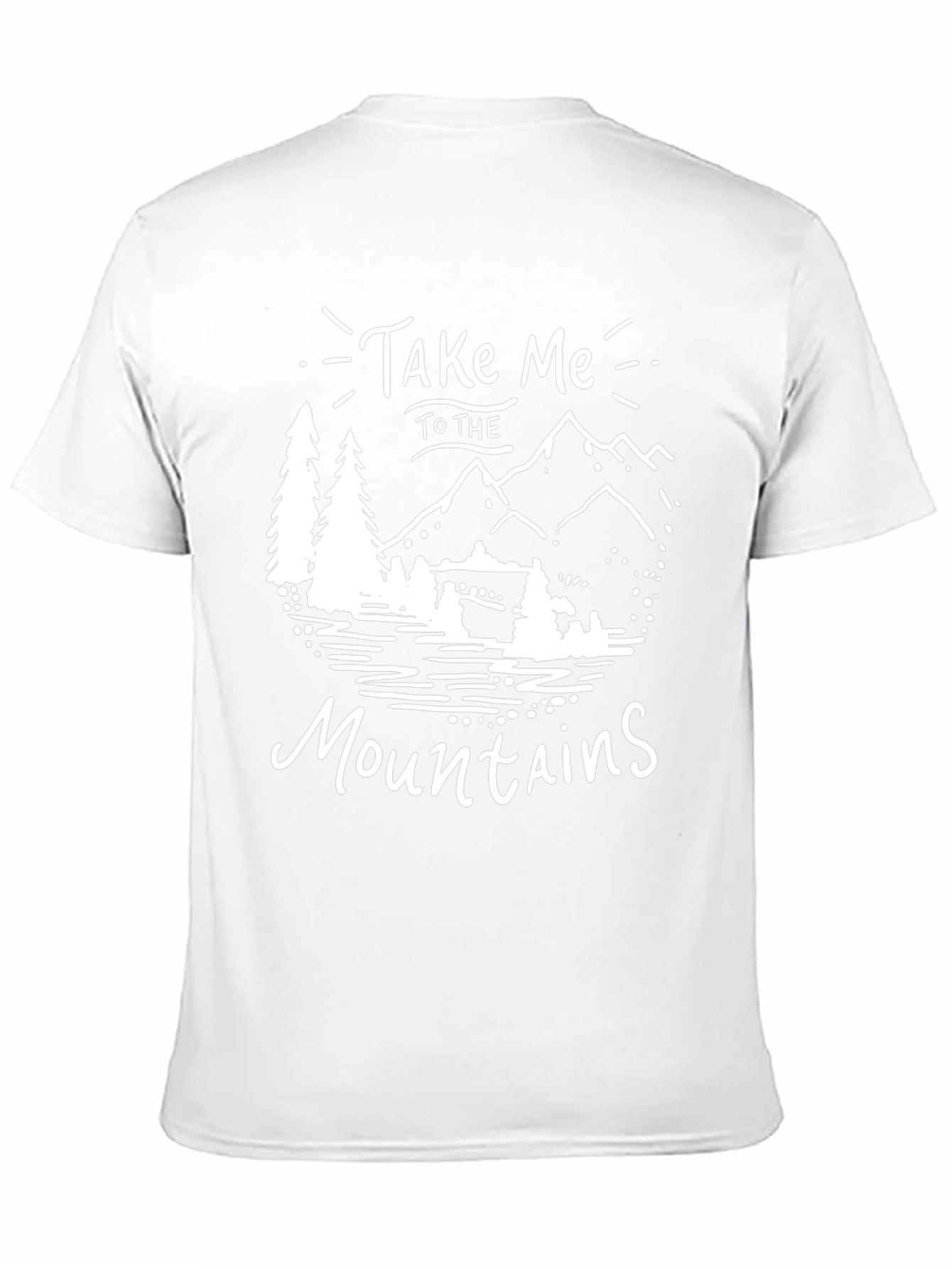 Take Me To The Mountains Black Graphic T-Shirt