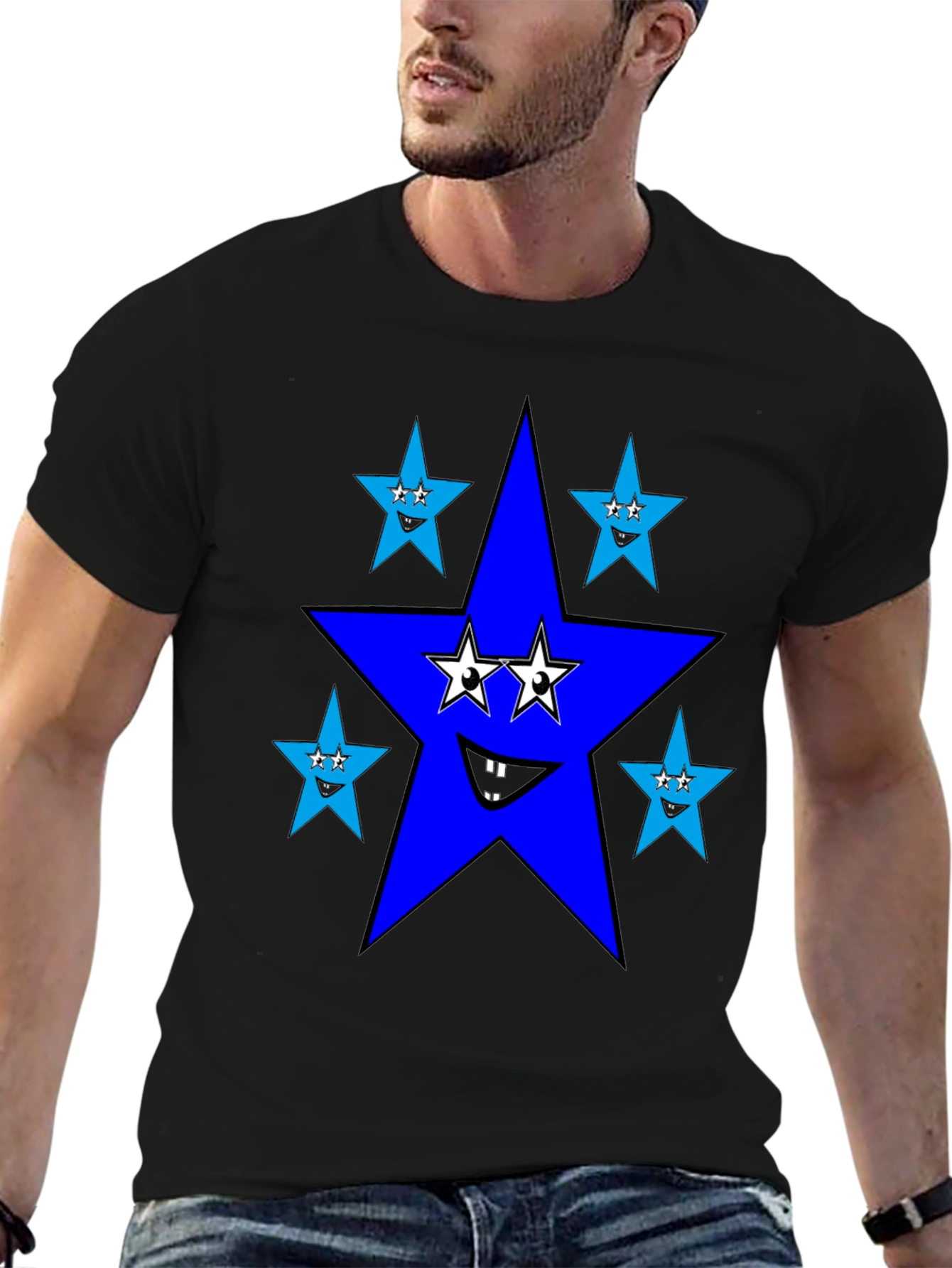 Starry T-Shirt - Fun Graphic Tee for Men