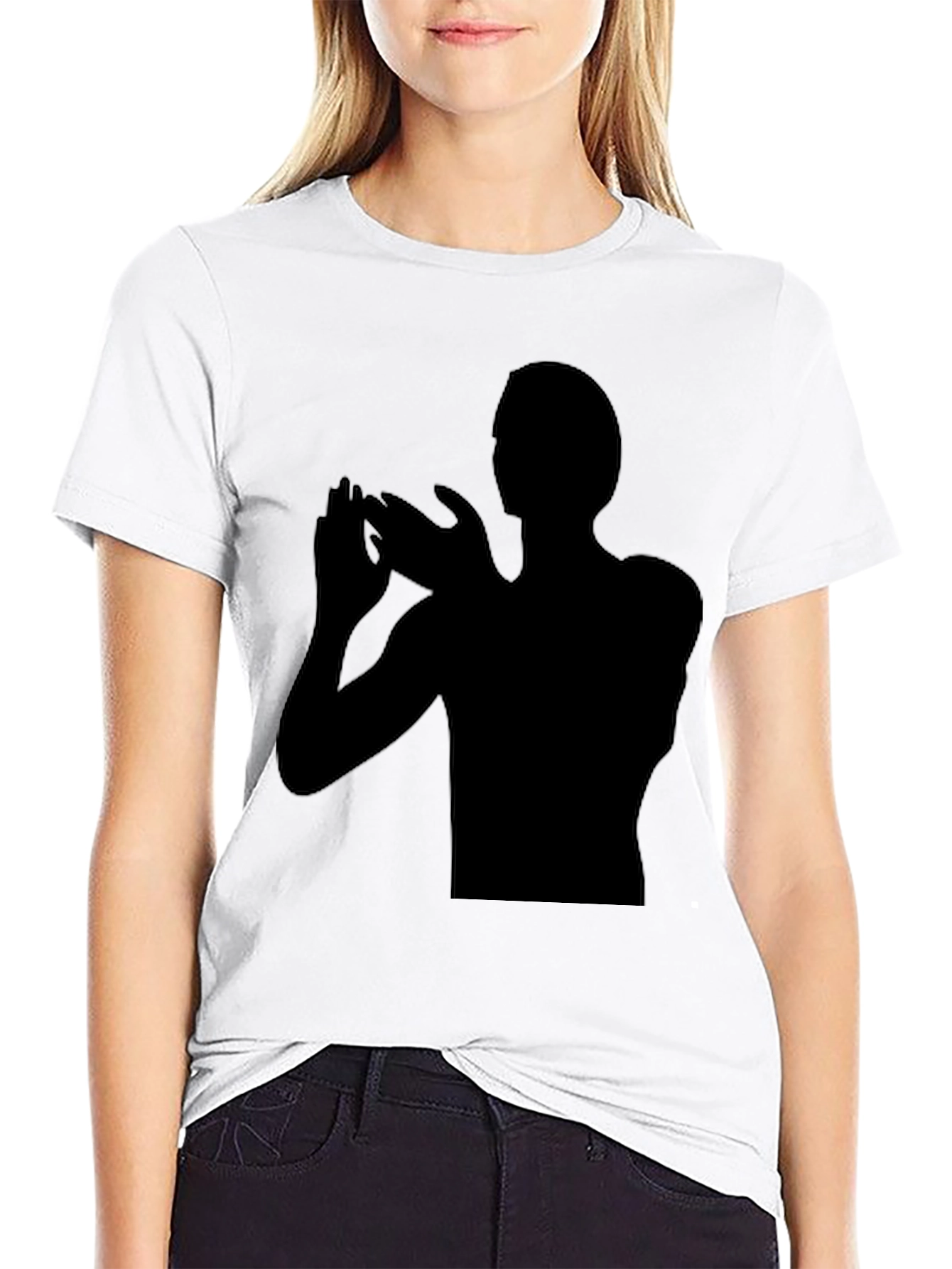 Silhouette Graphic Black T-Shirt
