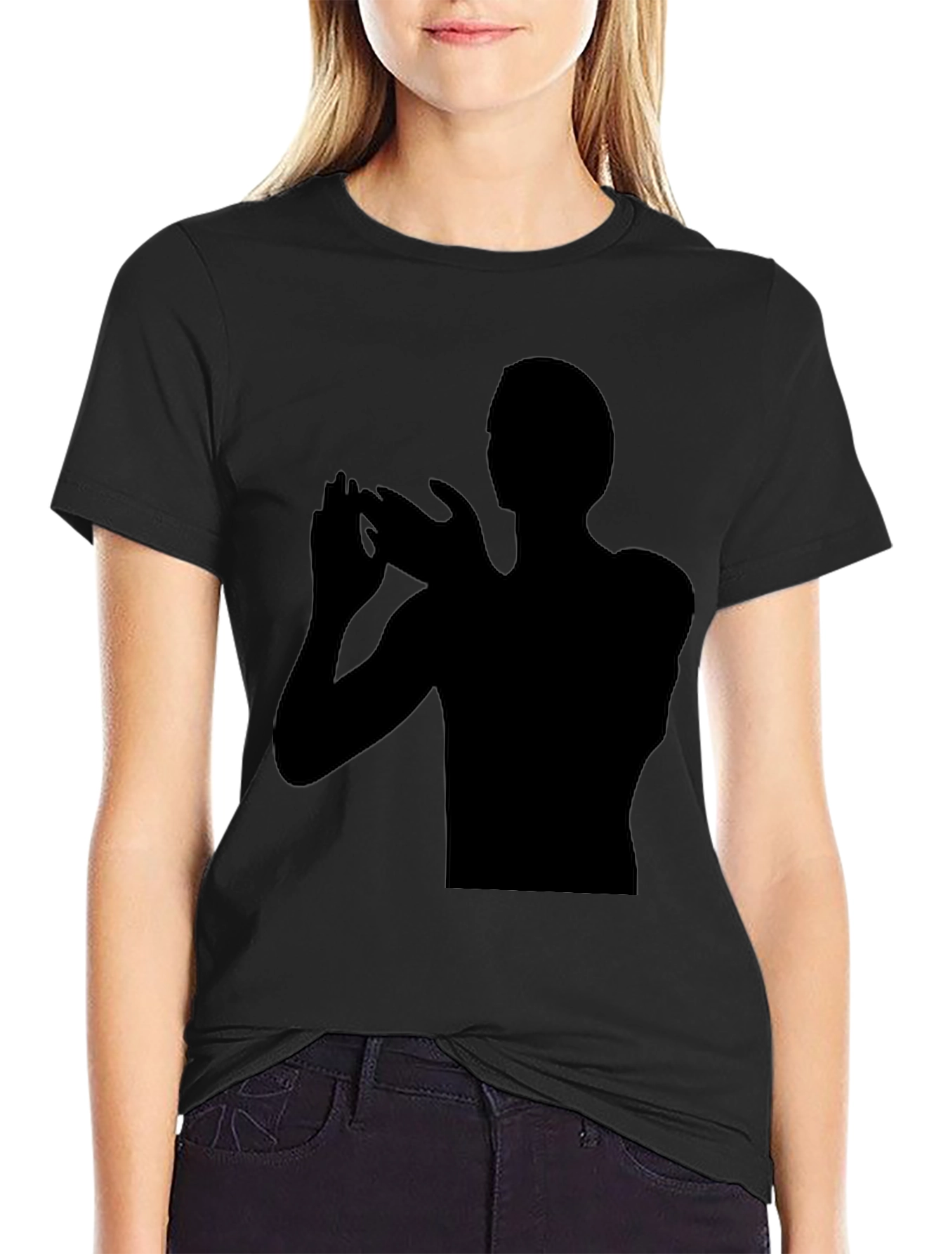 Silhouette Graphic Black T-Shirt