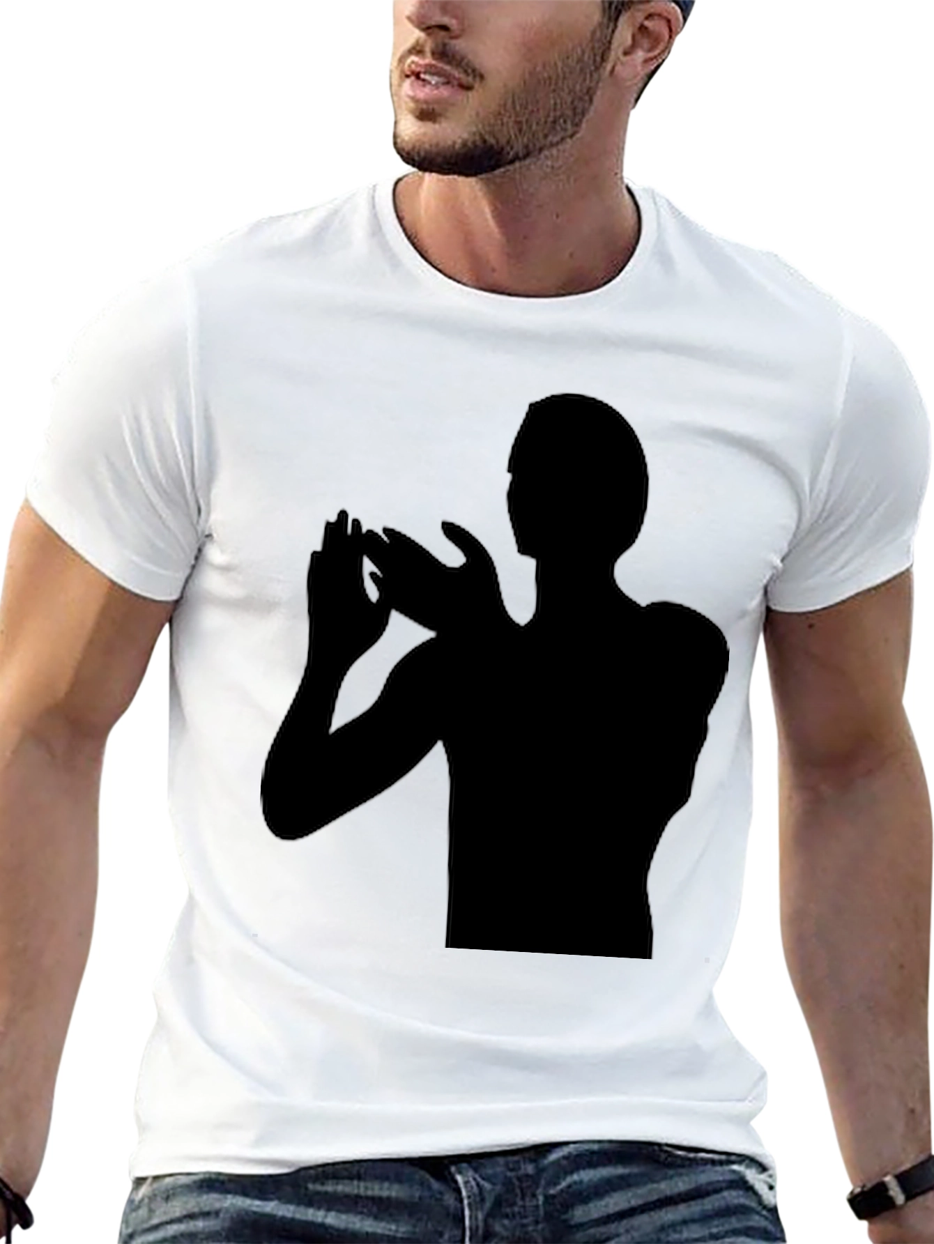 Silhouette Graphic Black T-Shirt