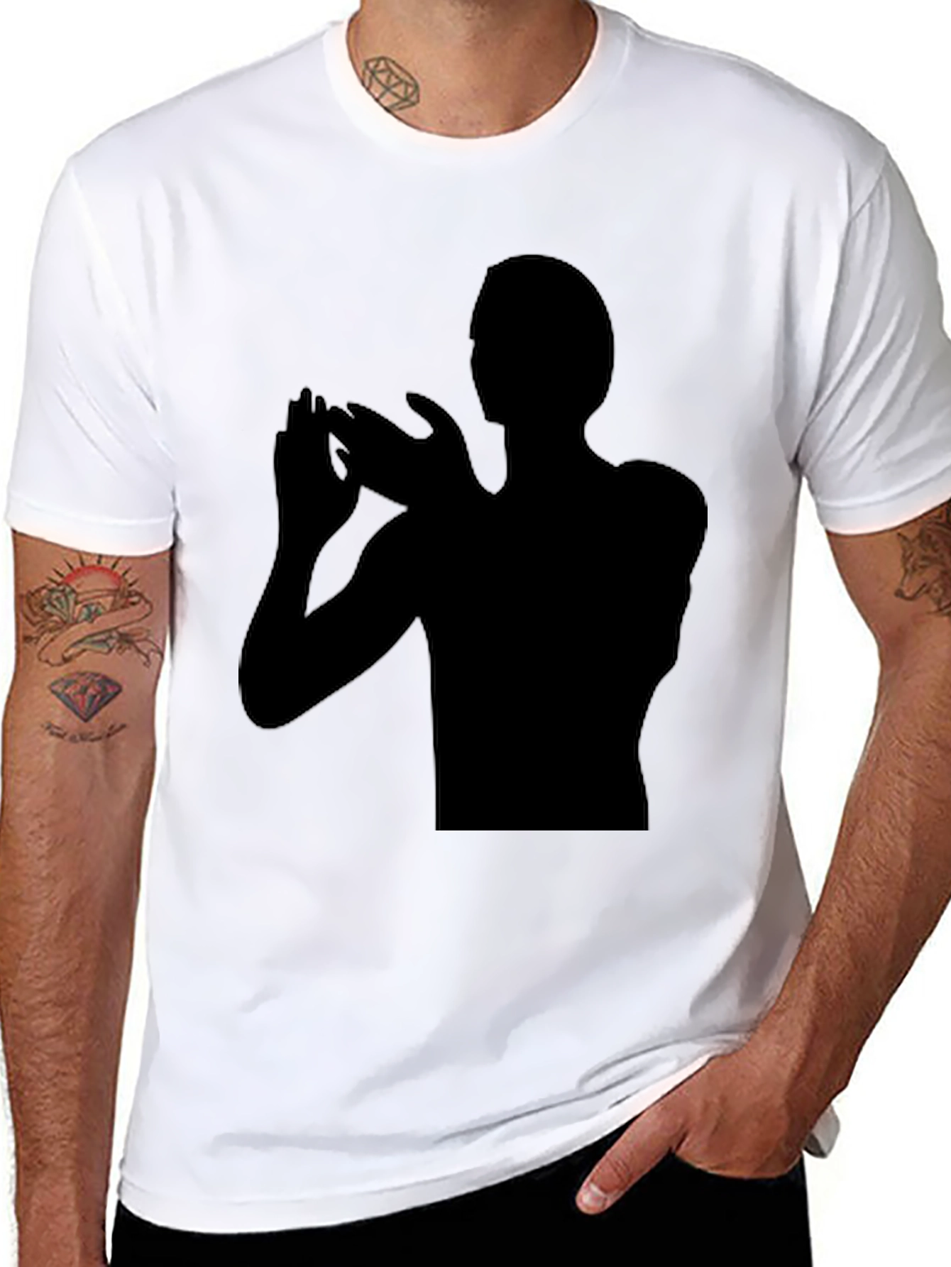 Silhouette Graphic Black T-Shirt