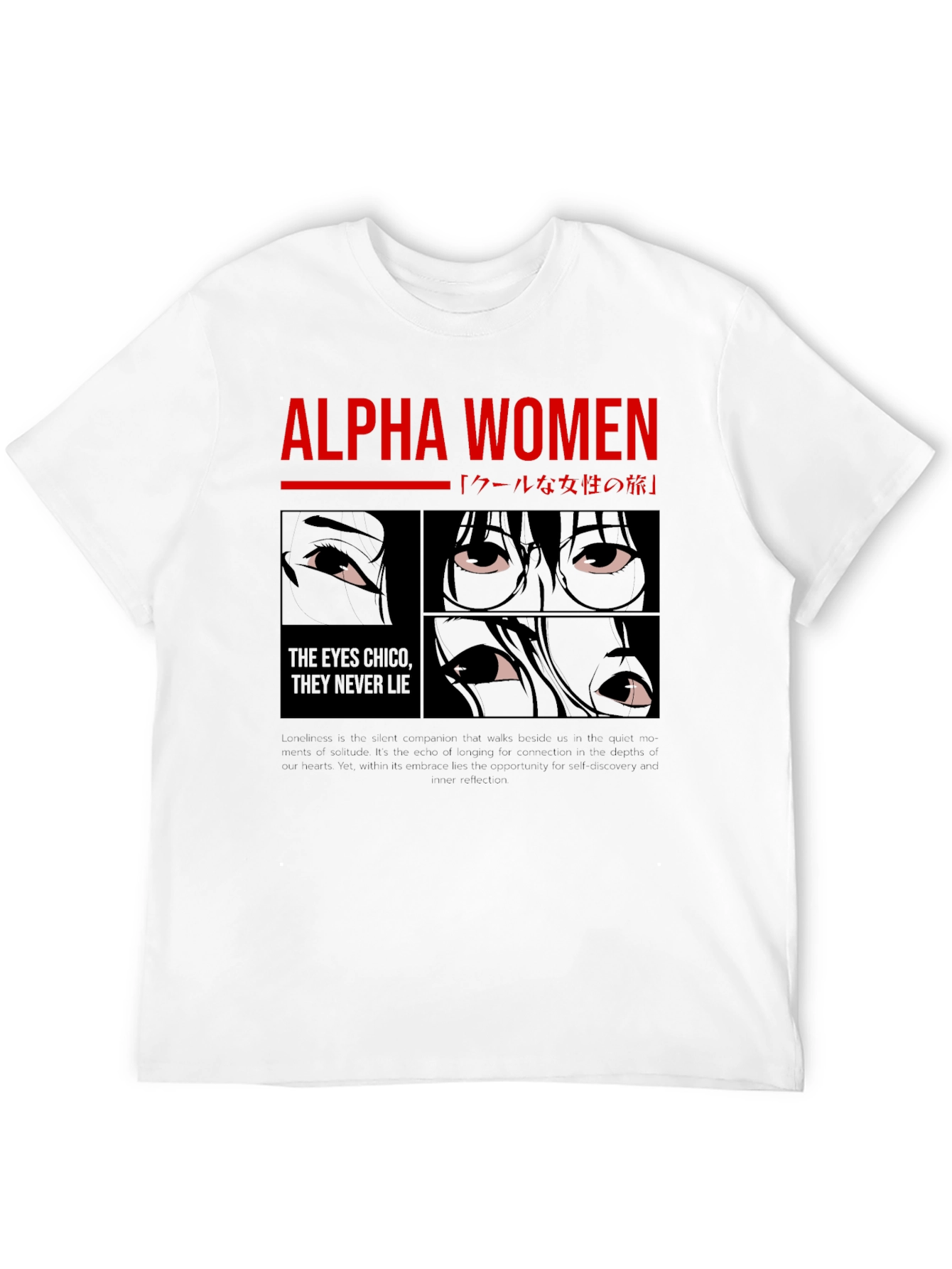 Alpha Women Graphic Tee - Anime Eyes