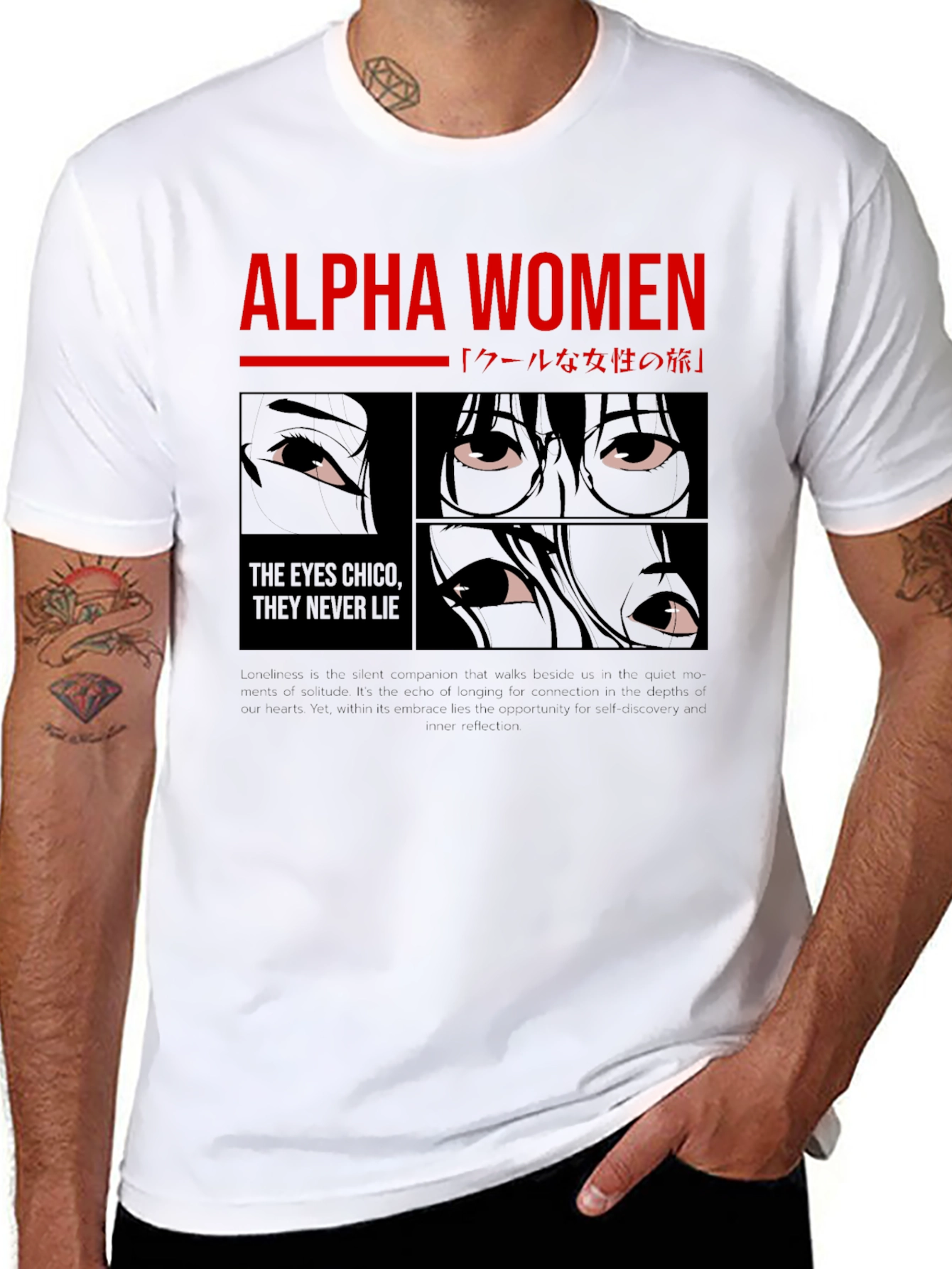 Alpha Women Graphic Tee - Anime Eyes
