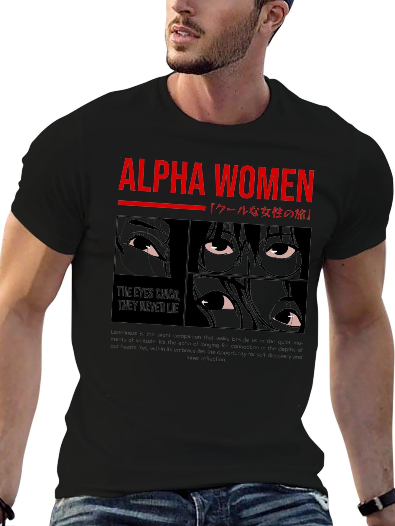 Alpha Women Graphic Tee - Anime Eyes