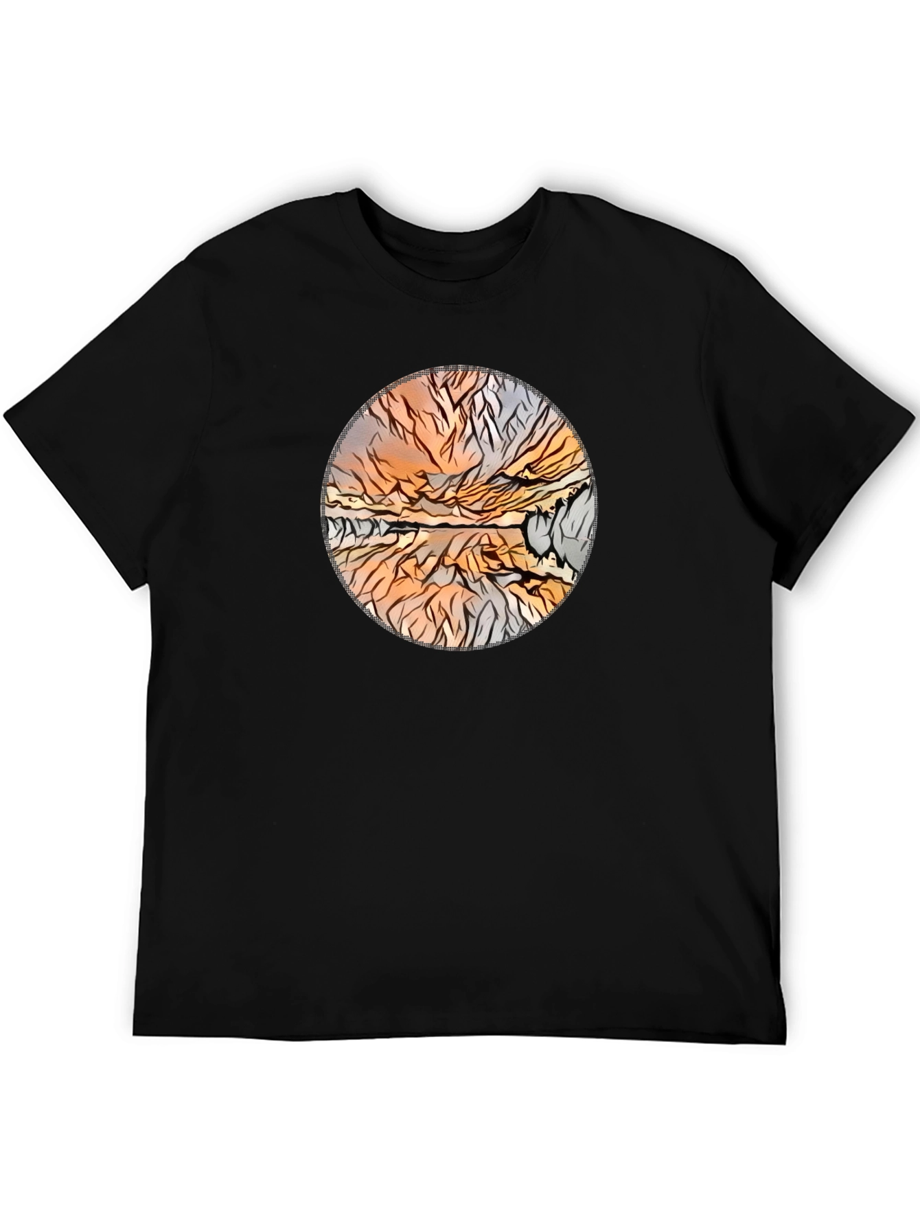 Abstract Landscape Print Tee