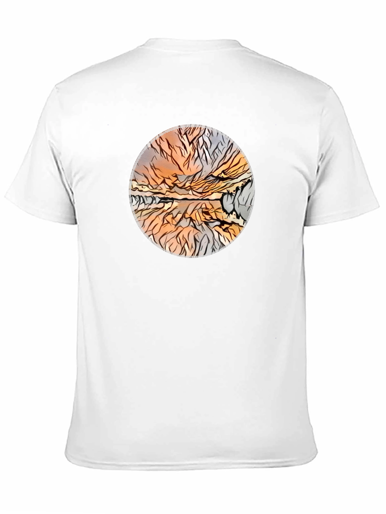Abstract Landscape Print Tee