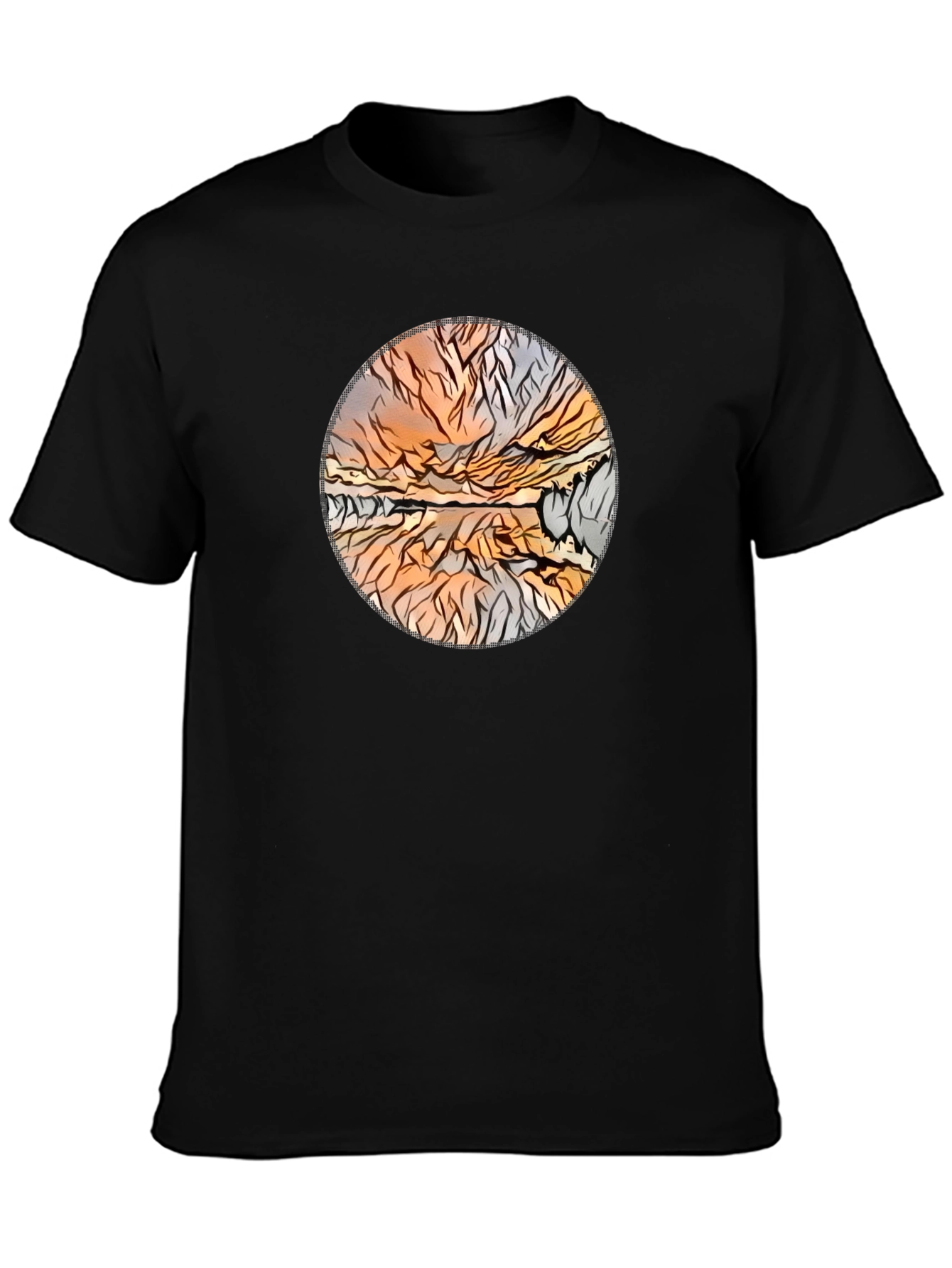 Abstract Landscape Print Tee