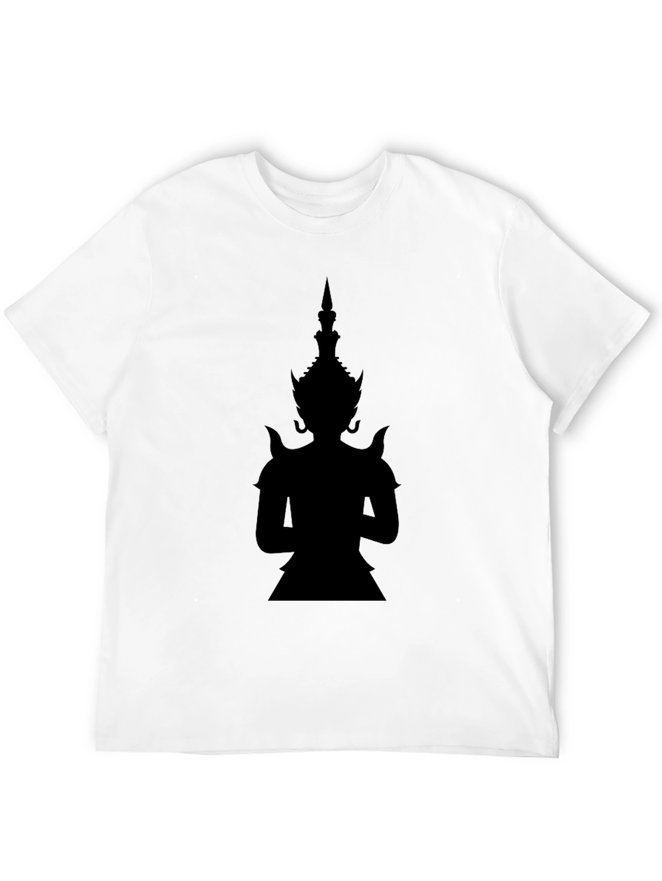 Silhouette Asian Deity Black T-Shirt